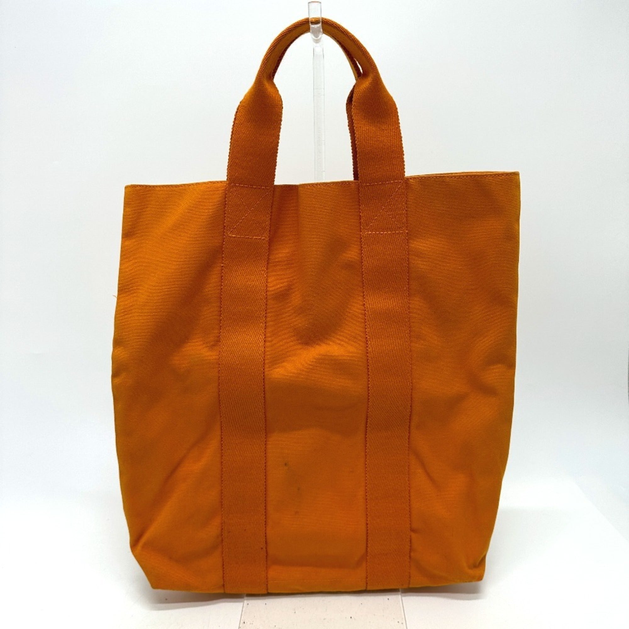 Hermes Orange Canvas Tote Bag (Pre-Owned)