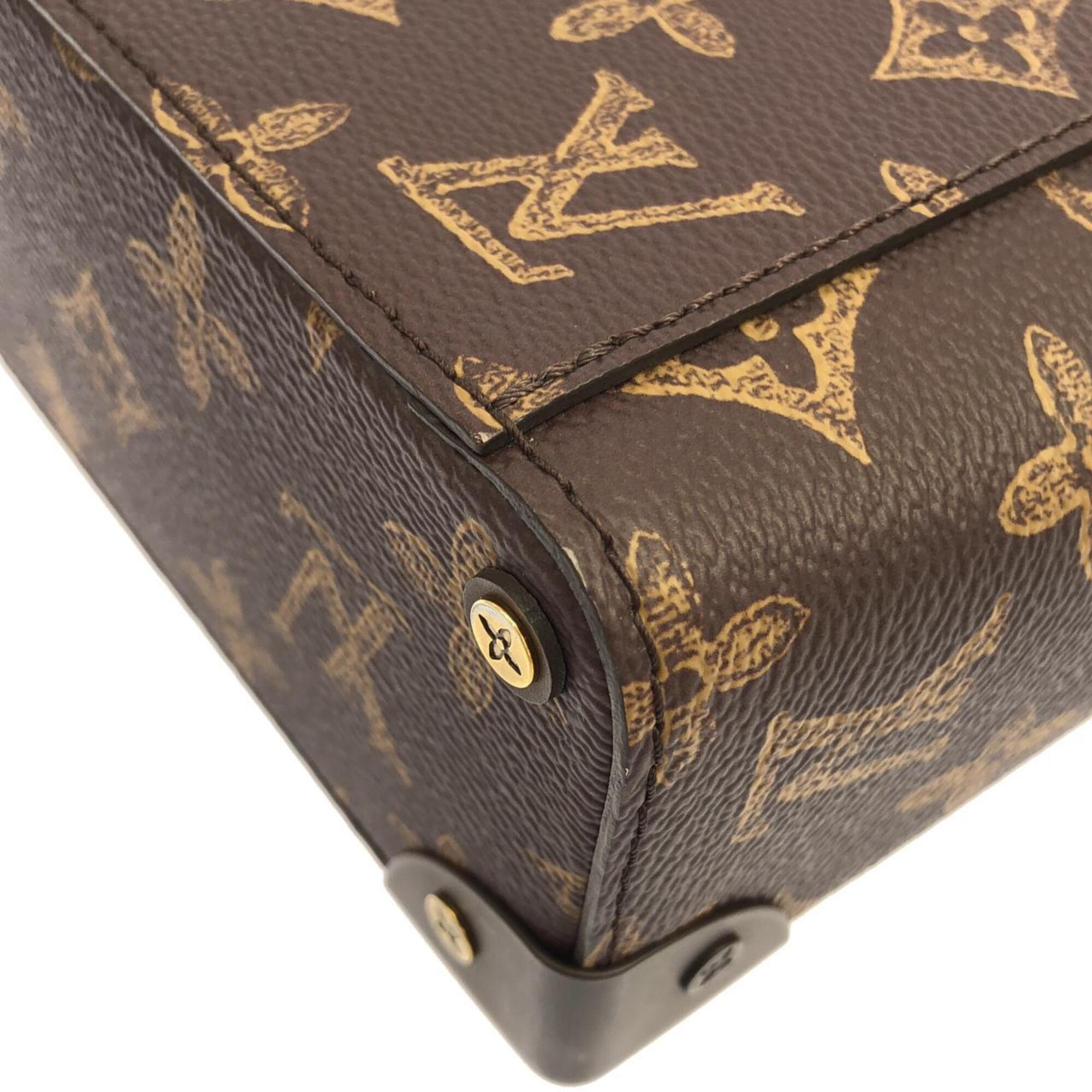 Louis Vuitton Monogram Marron Coated Canvas Handbag (Pre-Owned)