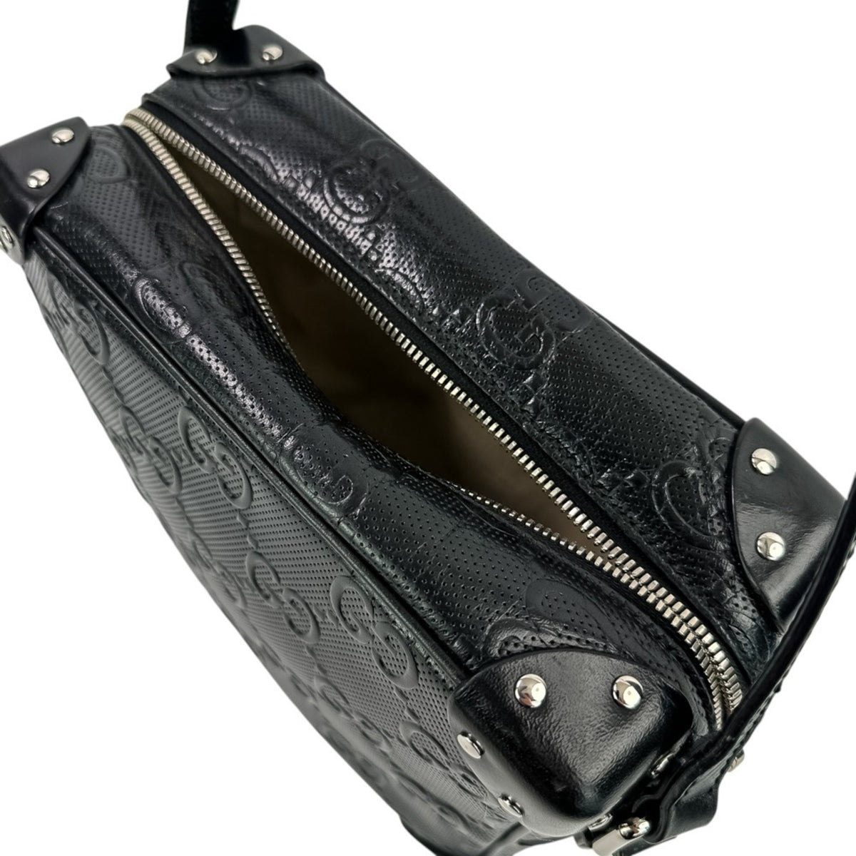 Gucci Black Leather Shoulder Bag (Pre-Owned)
