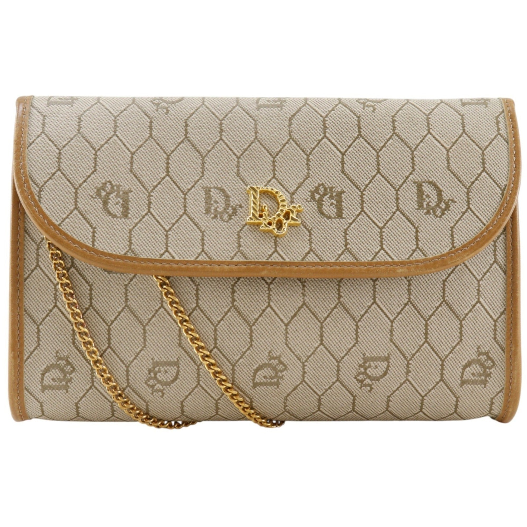 Christian Dior Beige Pvc Shoulder Bag (Pre-Owned)