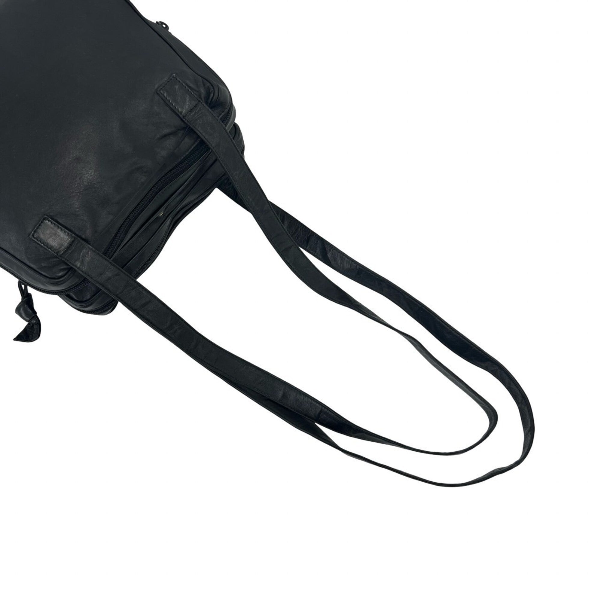 Loewe Black Leather Shoulder Bag Tote Bag (Pre-Owned)