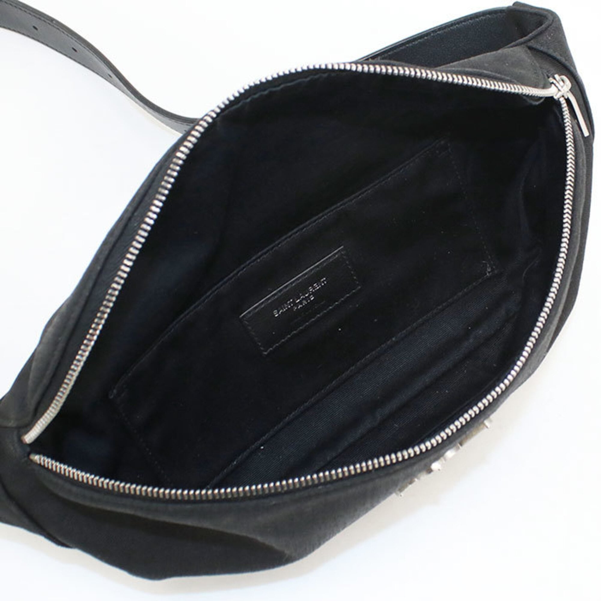 Saint Laurent Black Canvas Sling Bag (Pre-Owned)