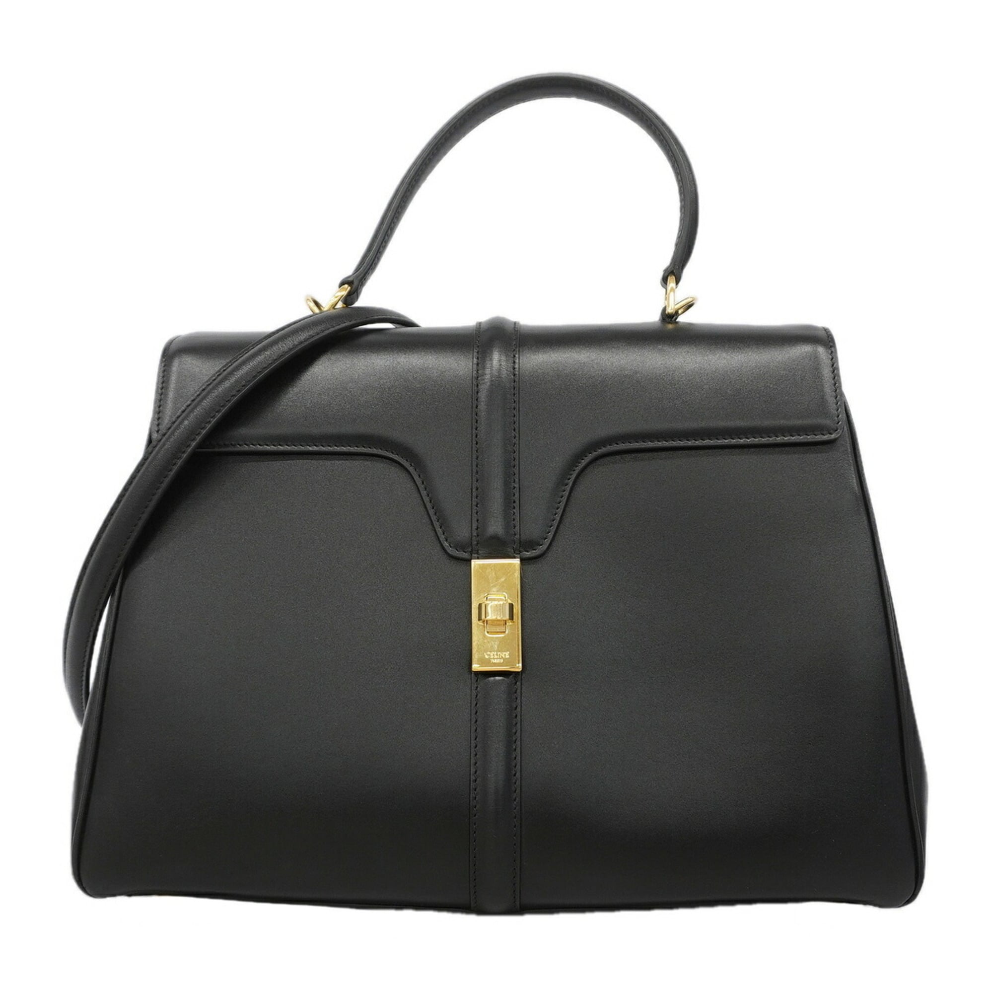Celine Black Leather Handbag (Pre-Owned)