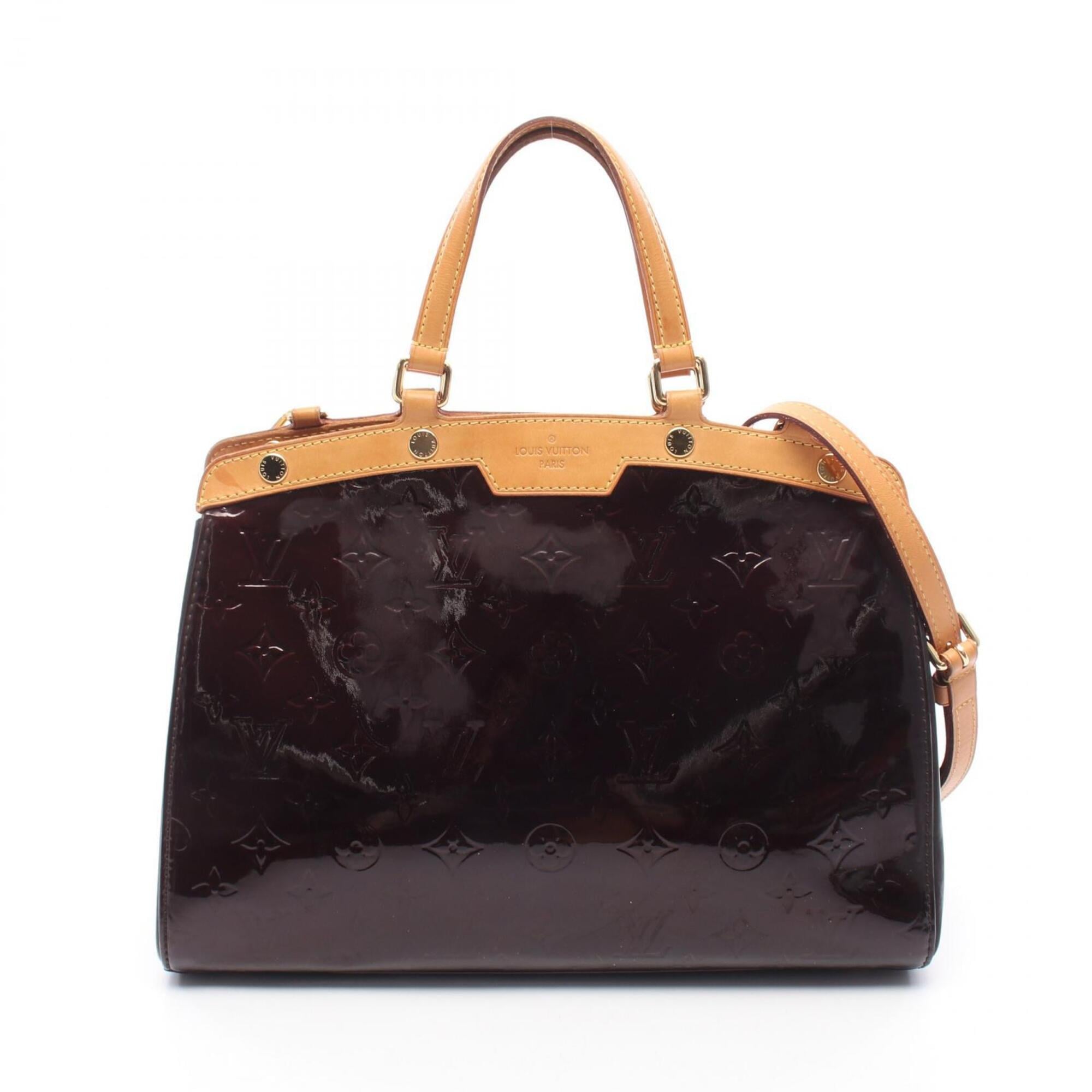 Louis Vuitton Purple Leather Handbag (Pre-Owned)