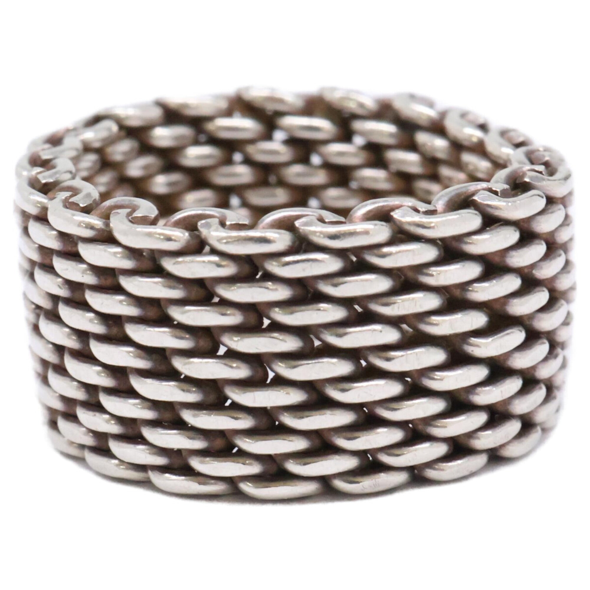 Tiffany Silver Silver 925 Band Ring (Pre-Owned)