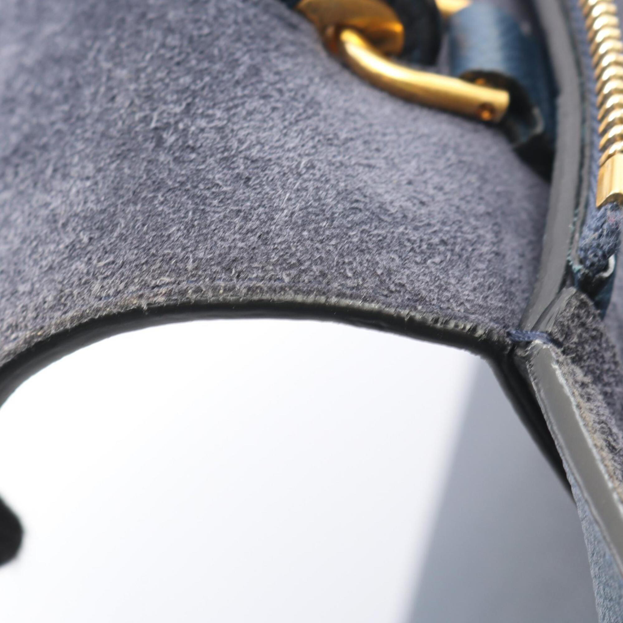 Celine Navy Leather Handbag (Pre-Owned)