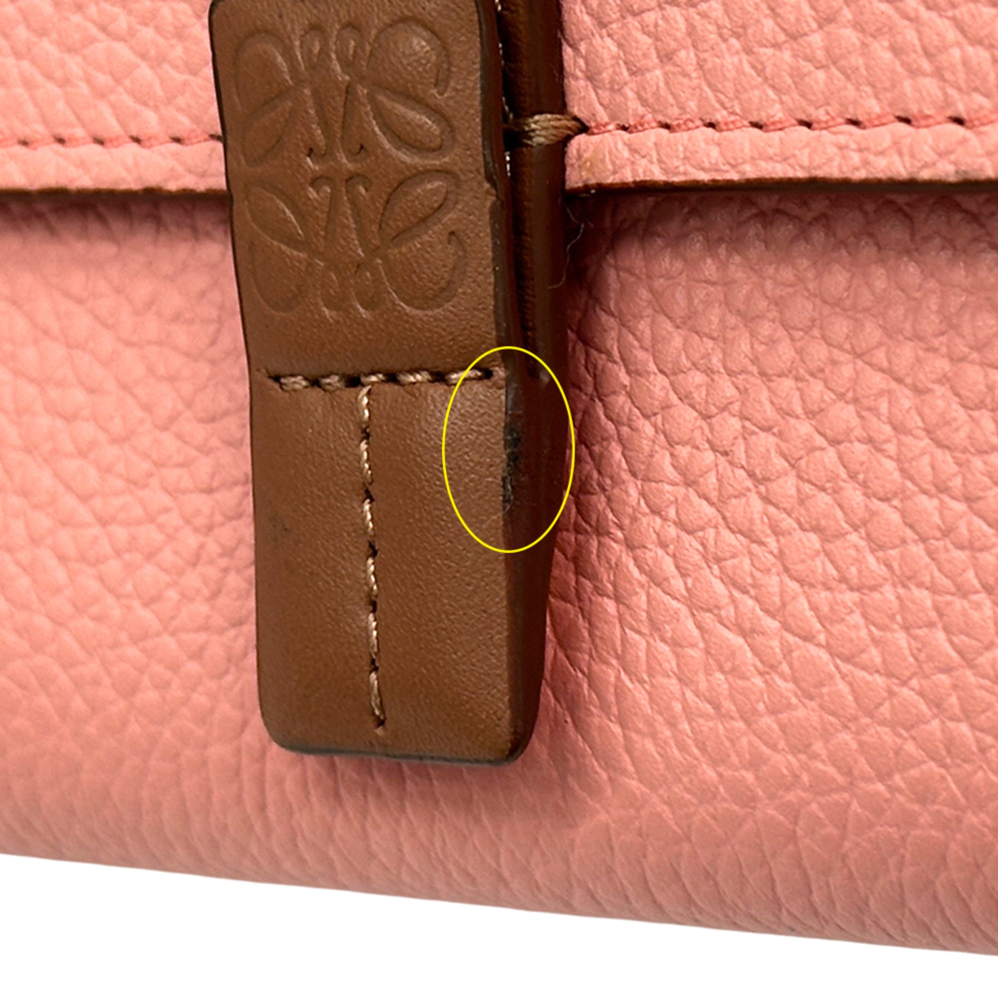 Loewe Brown Orange Pink Wallet (Tri-Fold) (Pre-Owned)