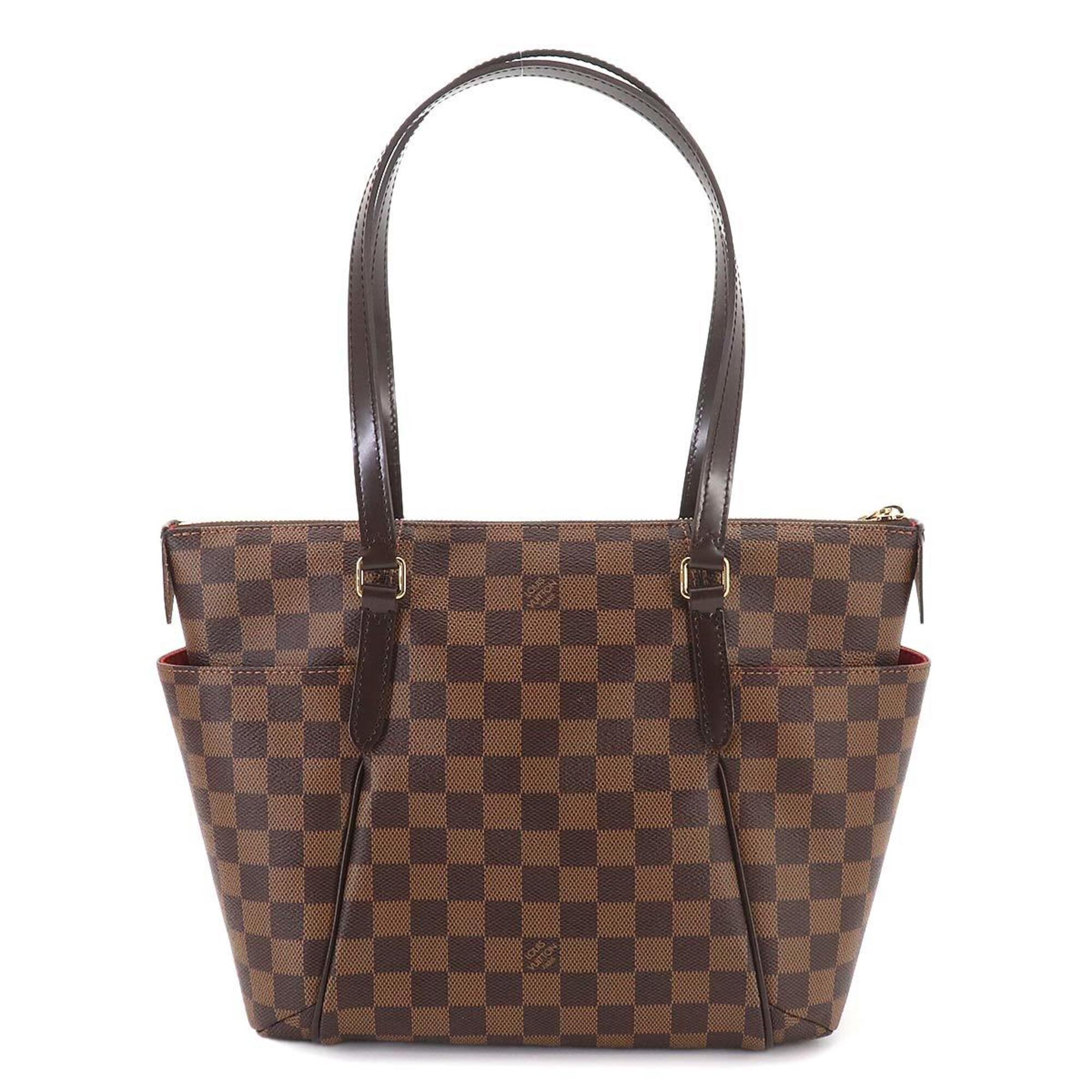 Louis Vuitton Brown Damier Canvas Ebene Damier Canvas Handbag Tote Bag (Pre-Owned)