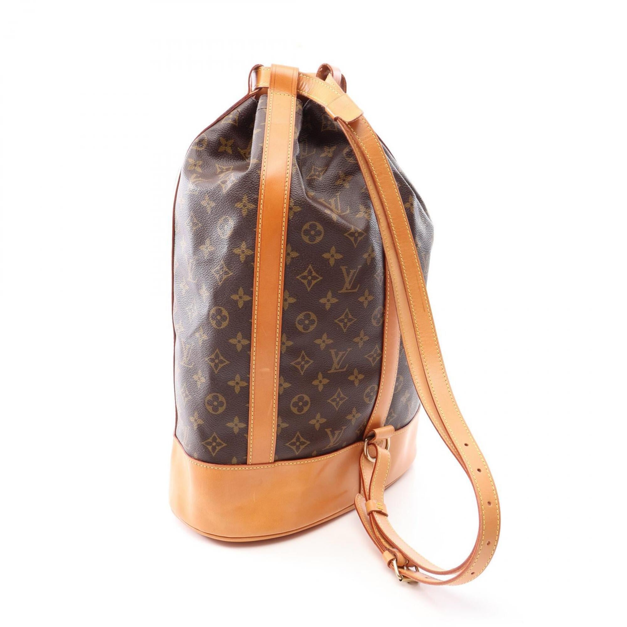Louis Vuitton Brown Monogram Coated Canvas Leather Handbag Shoulder Bag (Pre-Owned)