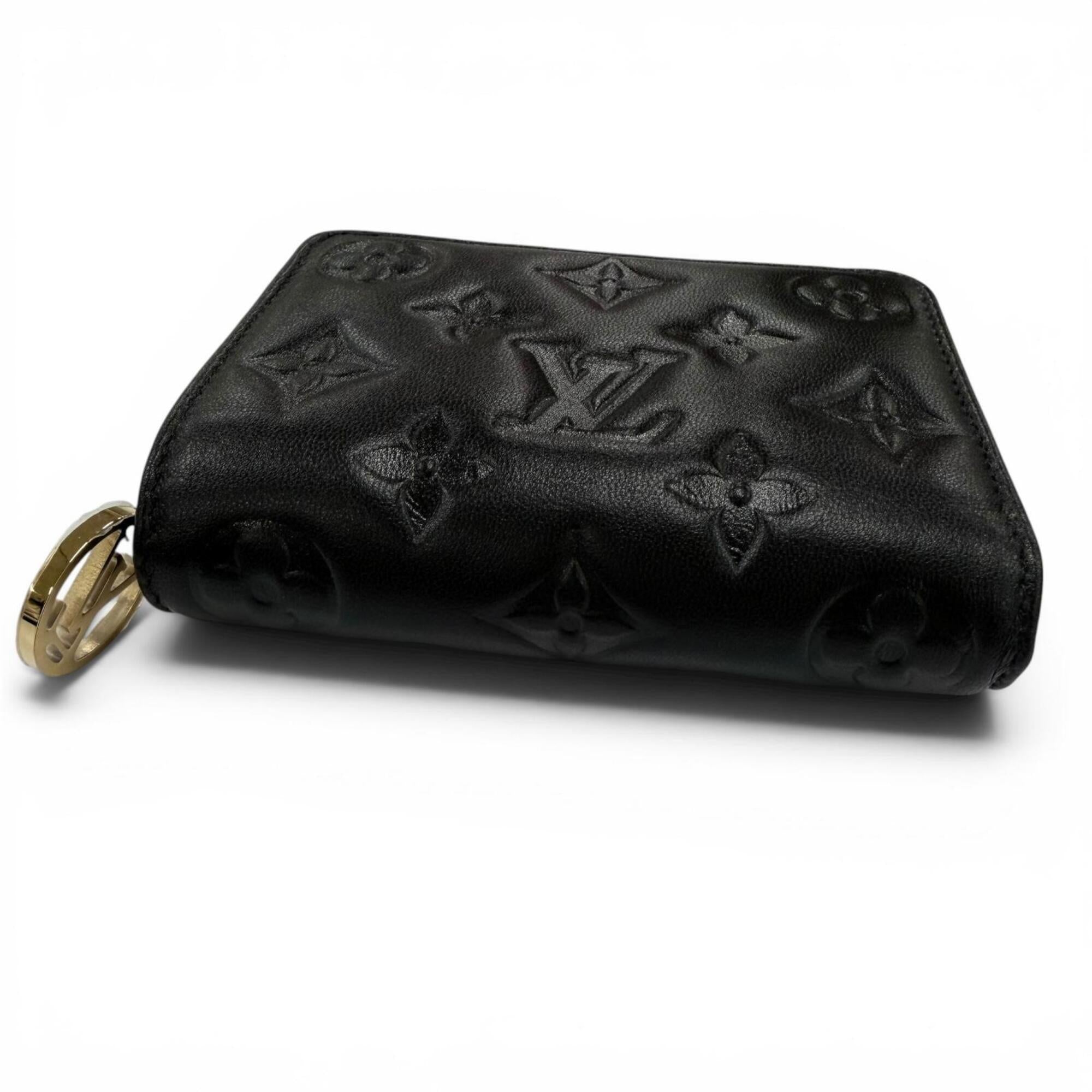 Louis Vuitton Black Leather Wallet (Bi-Fold) (Pre-Owned)