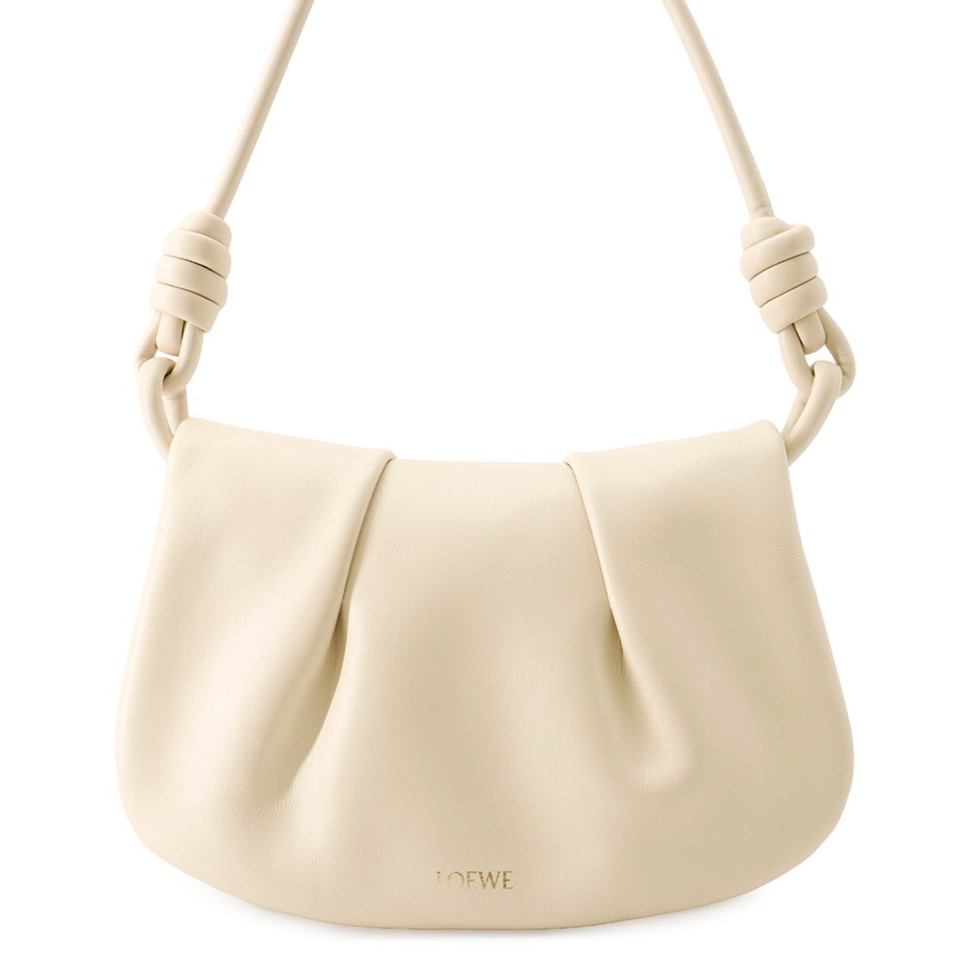 Loewe Beige Leather Handbag Shoulder Bag (Pre-Owned)