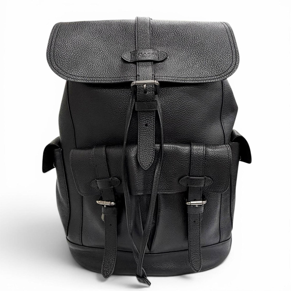 Coach Black Leather Backpack (Pre-Owned)