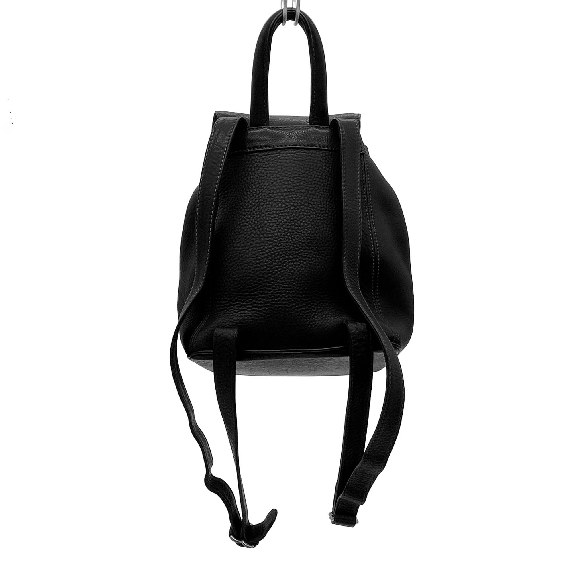 Coach Black Leather Backpack (Pre-Owned)