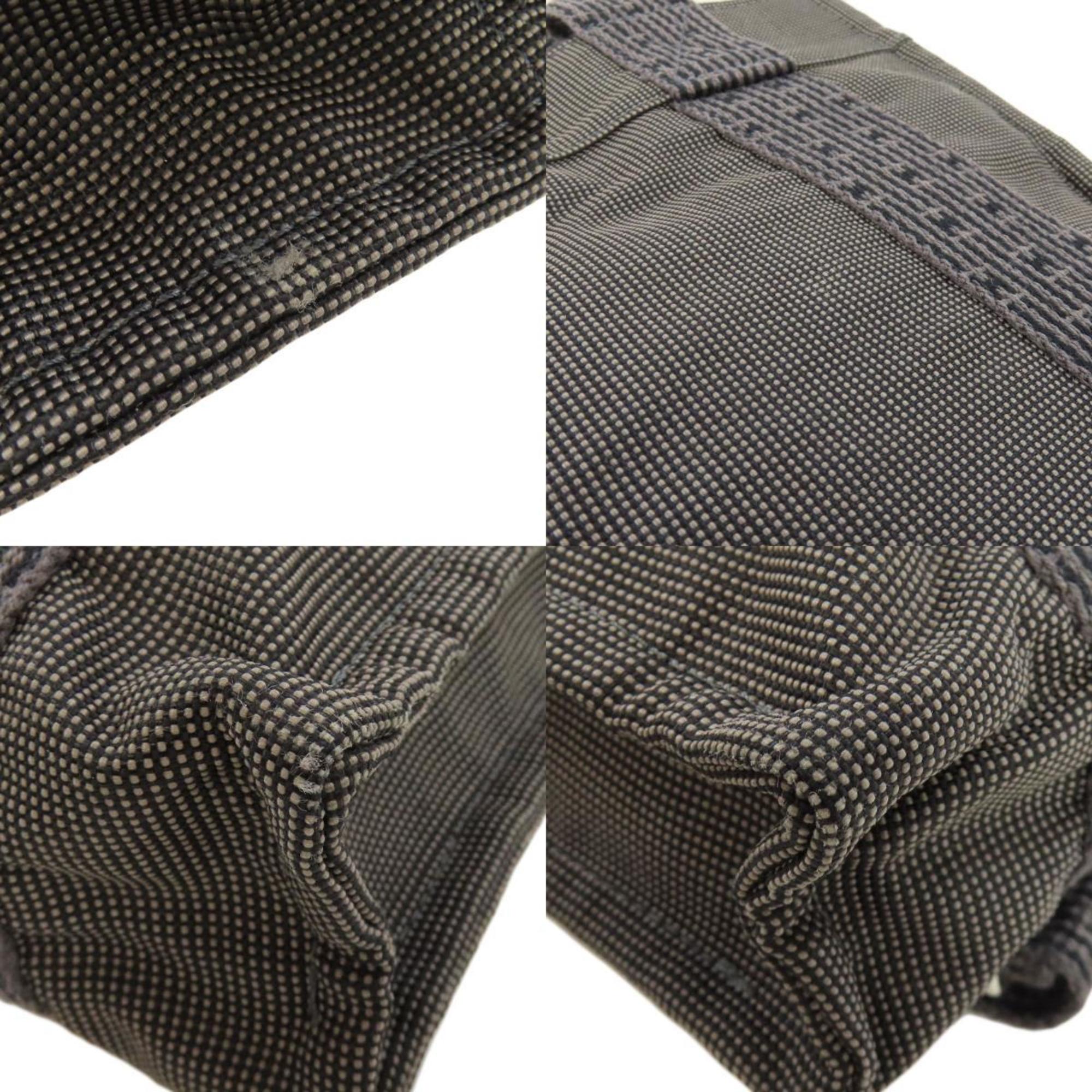 Hermes Her Line Gray Canvas Backpack (Pre-Owned)