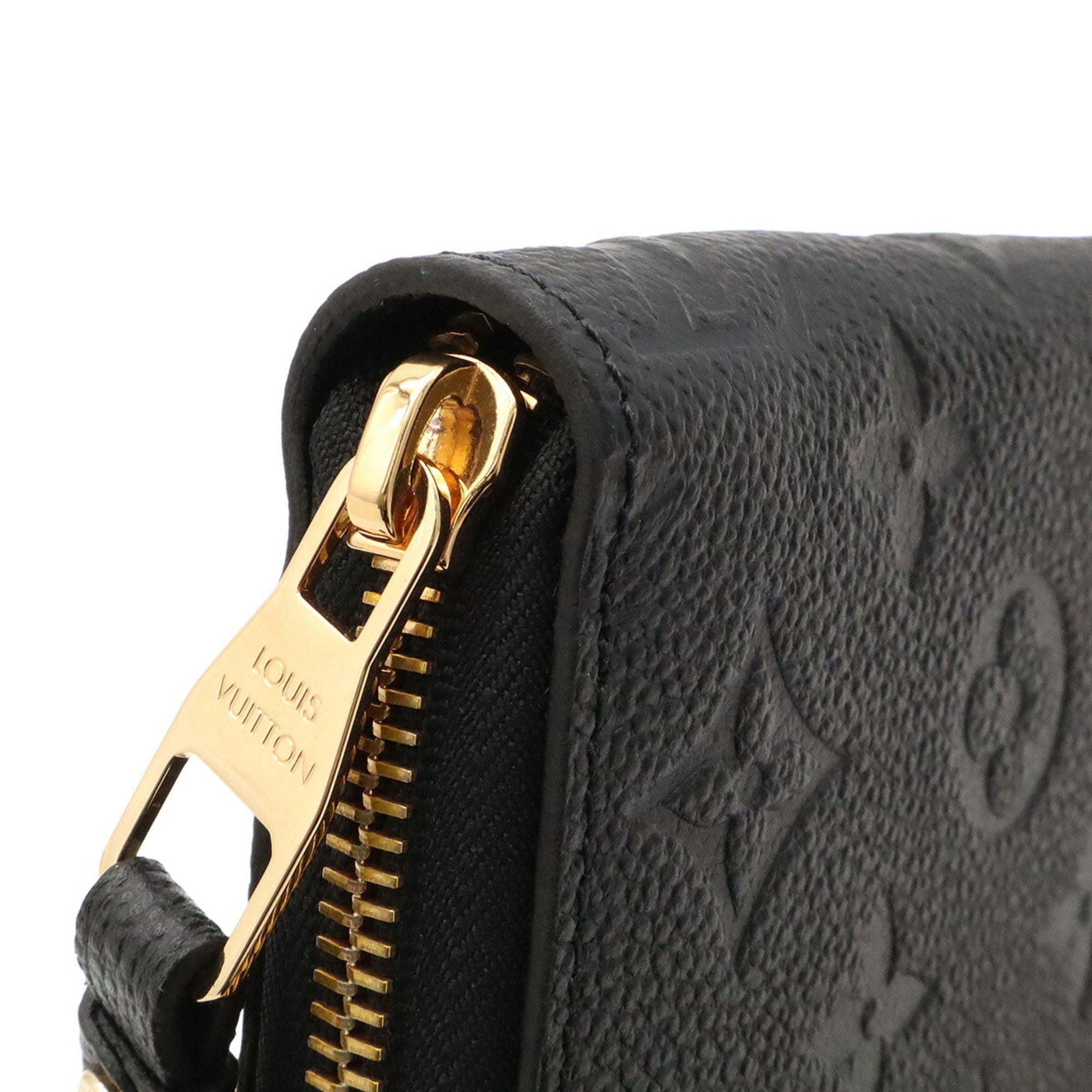 Louis Vuitton Noir Monogram Empreinte Leather Long Wallet (Bi-Fold) (Pre-Owned)