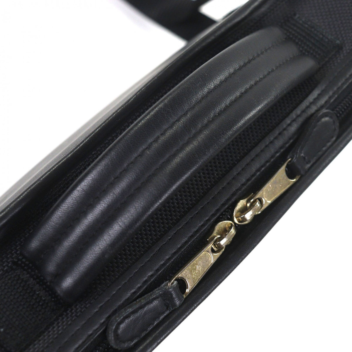 Coach Black Leather Nylon Briefcase Shoulder Bag (Pre-Owned)