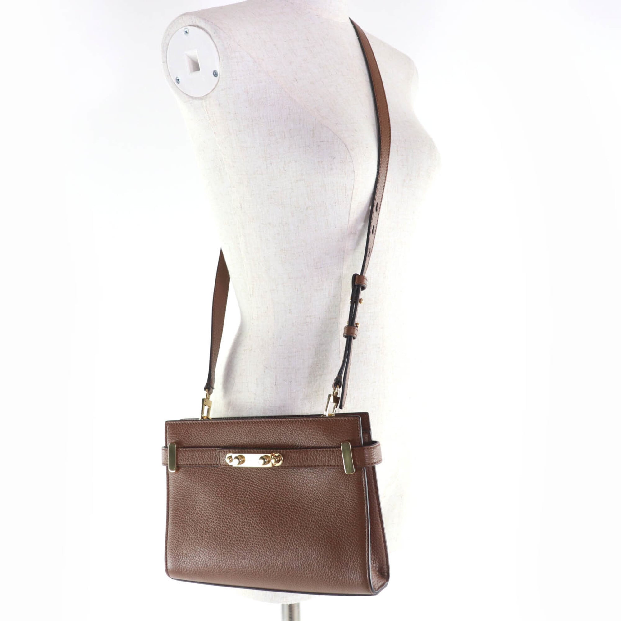 Bally Brown Leather Handbag Shoulder Bag (Pre-Owned)