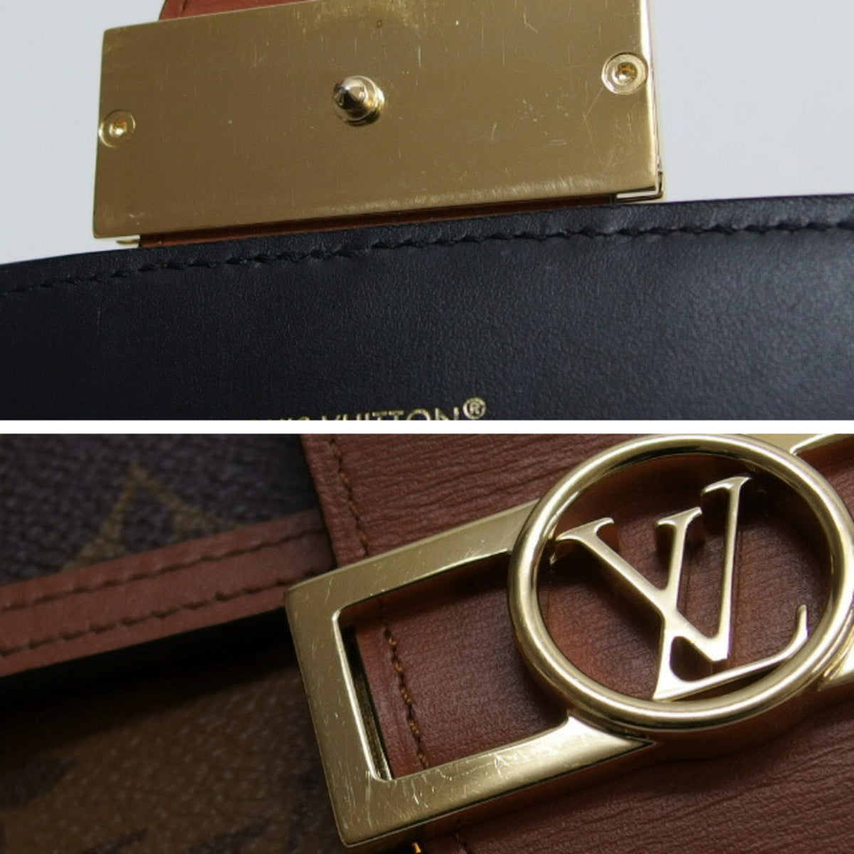 Louis Vuitton Brown Monogram Reverse Canvas Leather Wallet (Bi-Fold) (Pre-Owned)