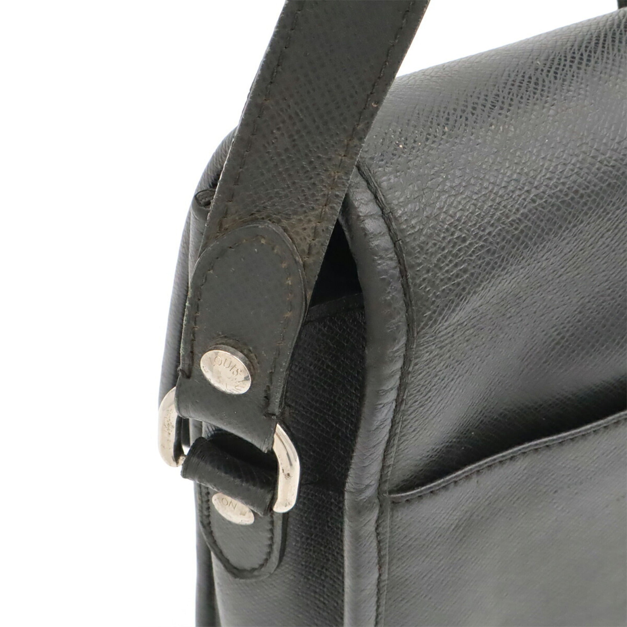 Louis Vuitton Ardoise Leather Handbag Shoulder Bag (Pre-Owned)