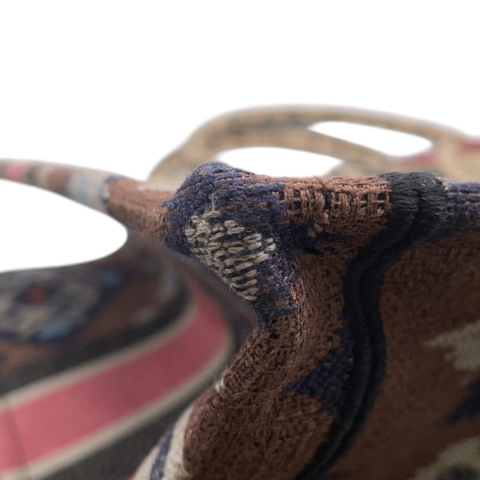 Christian Dior Beige Multi-Color Canvas Tote Bag (Pre-Owned)