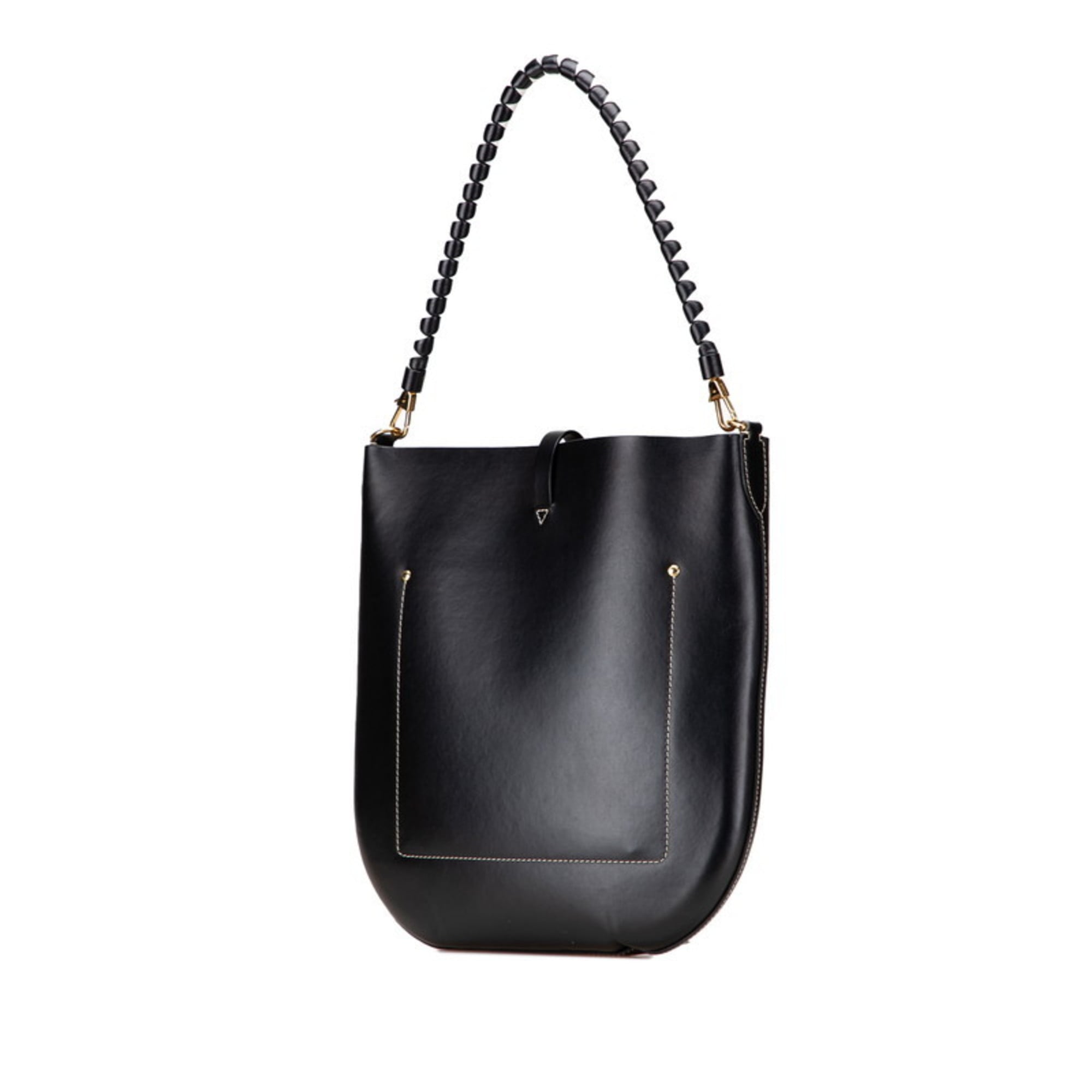Burberry Black Leather Shoulder Bag (Pre-Owned)