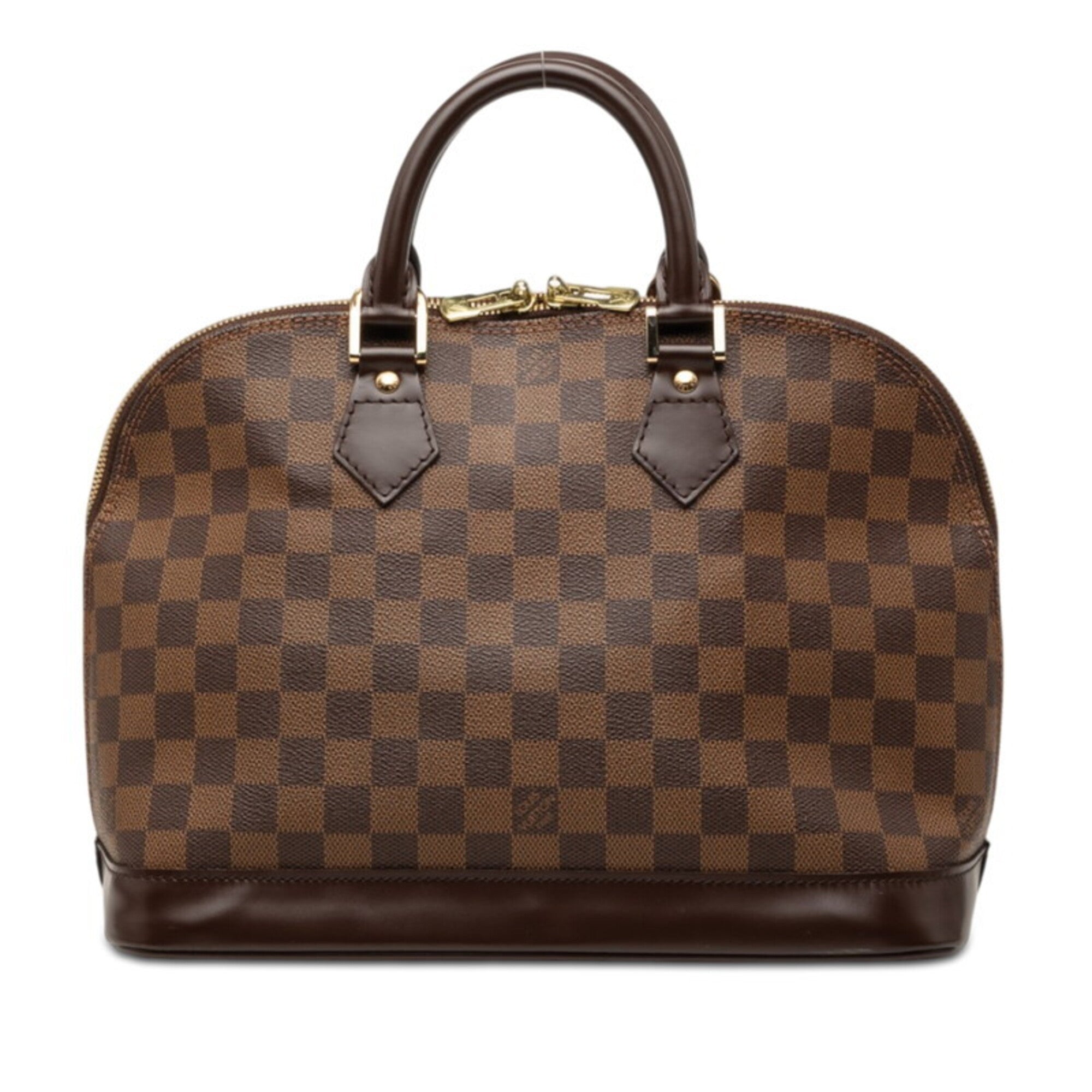Louis Vuitton Damier Brown Pvc Leather Handbag (Pre-Owned)
