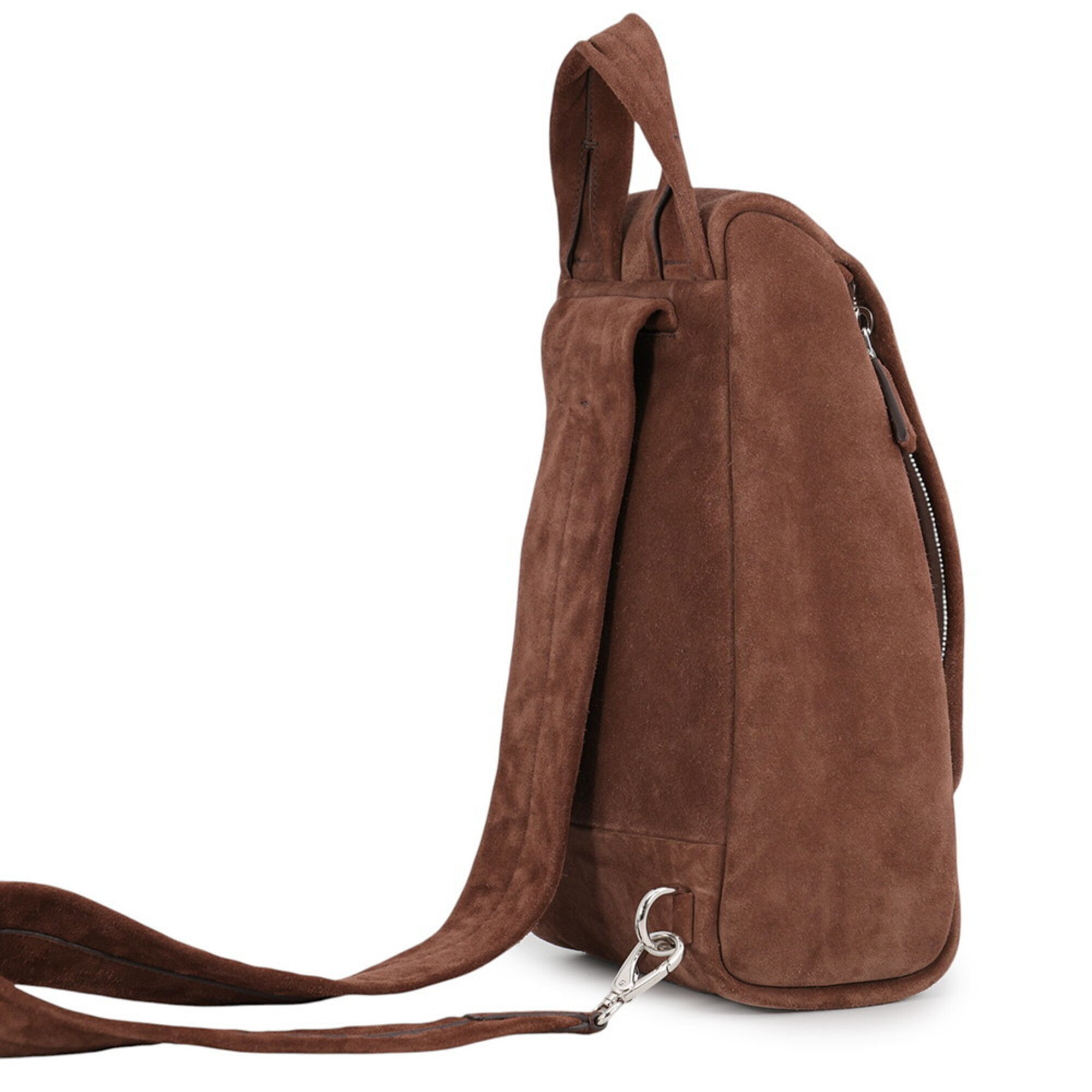 Prada Brown Suede Sling Bag (Pre-Owned)