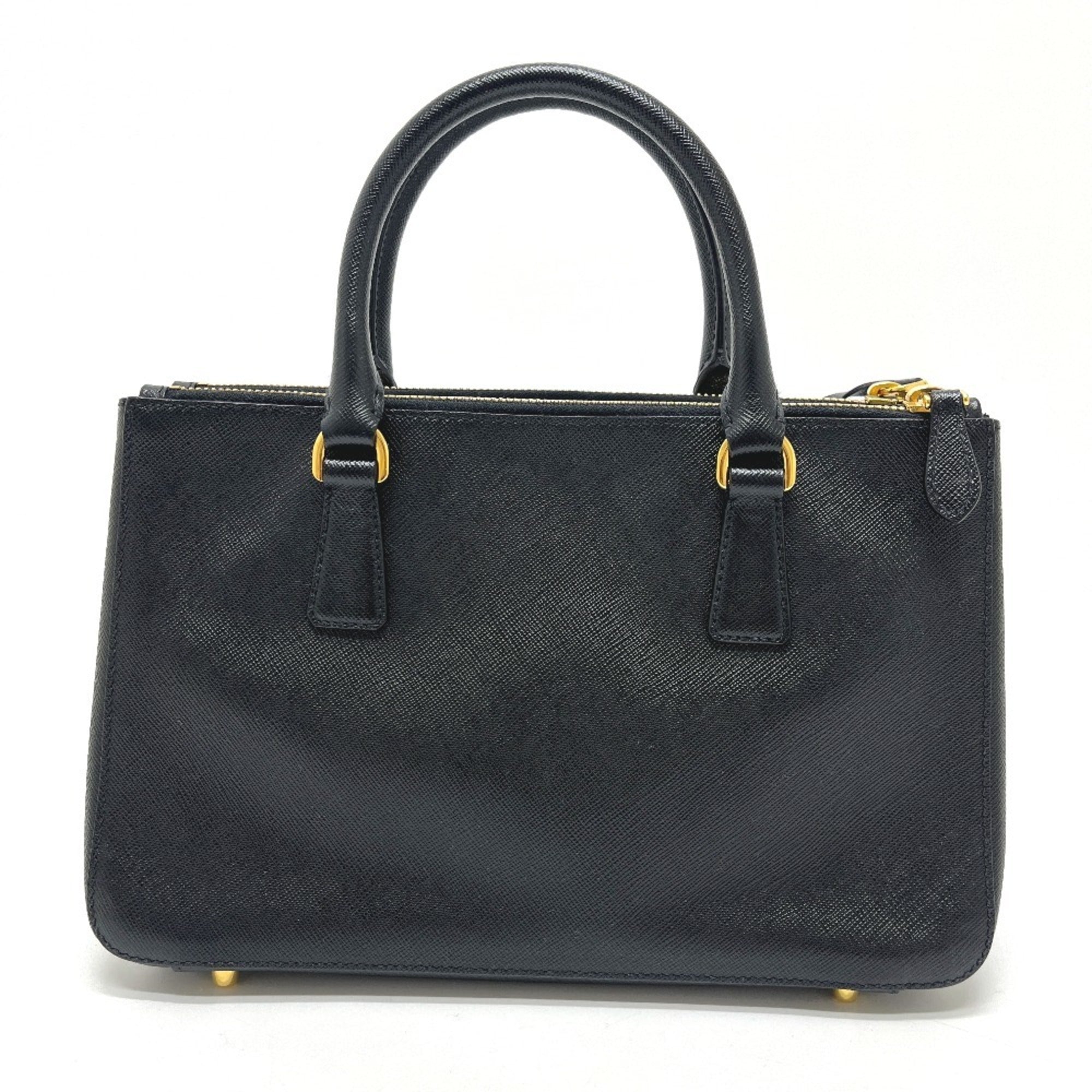 Prada Saffiano Black Leather Handbag (Pre-Owned)