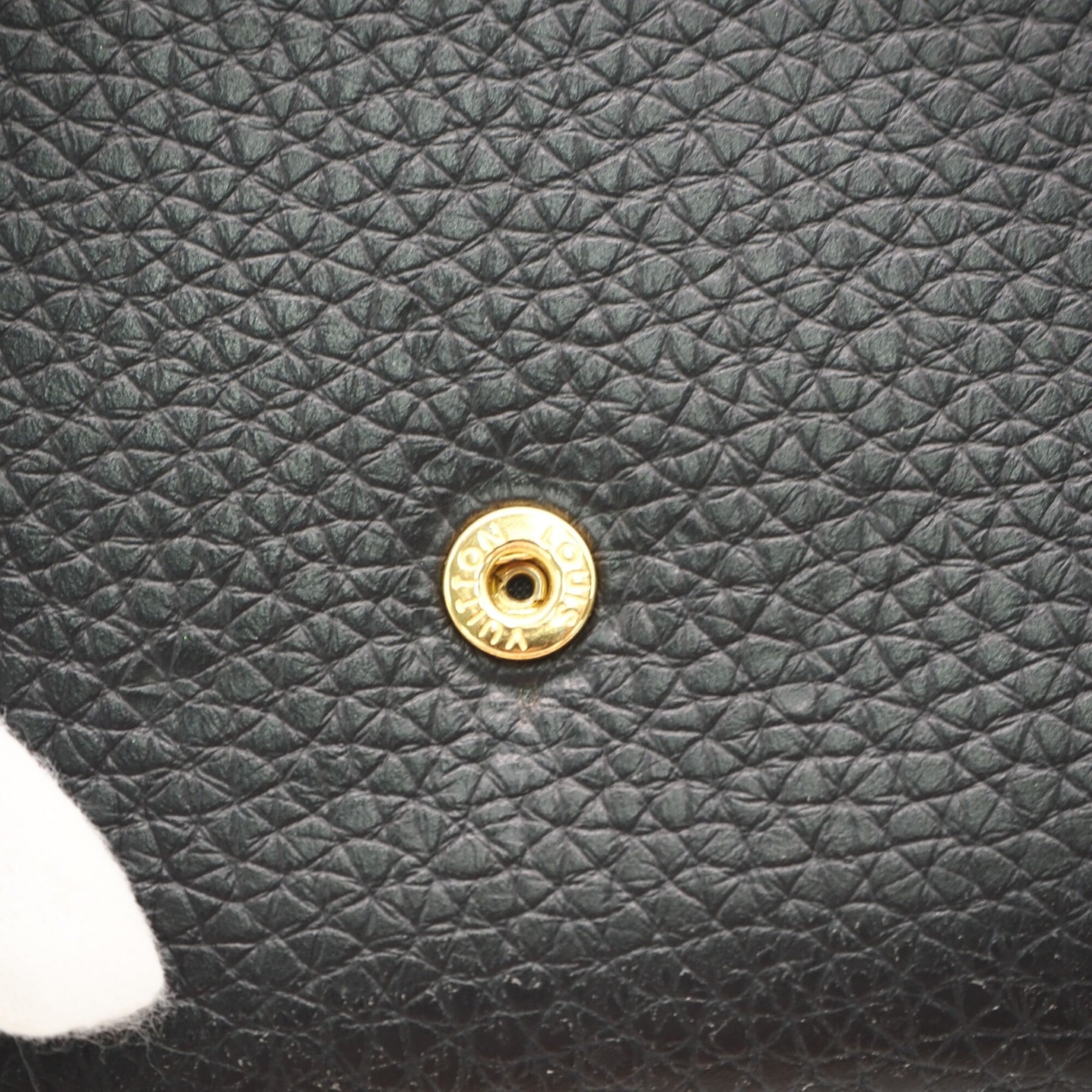 Louis Vuitton Black Noir Pink Leather Coin Purse/Coin Case (Pre-Owned)