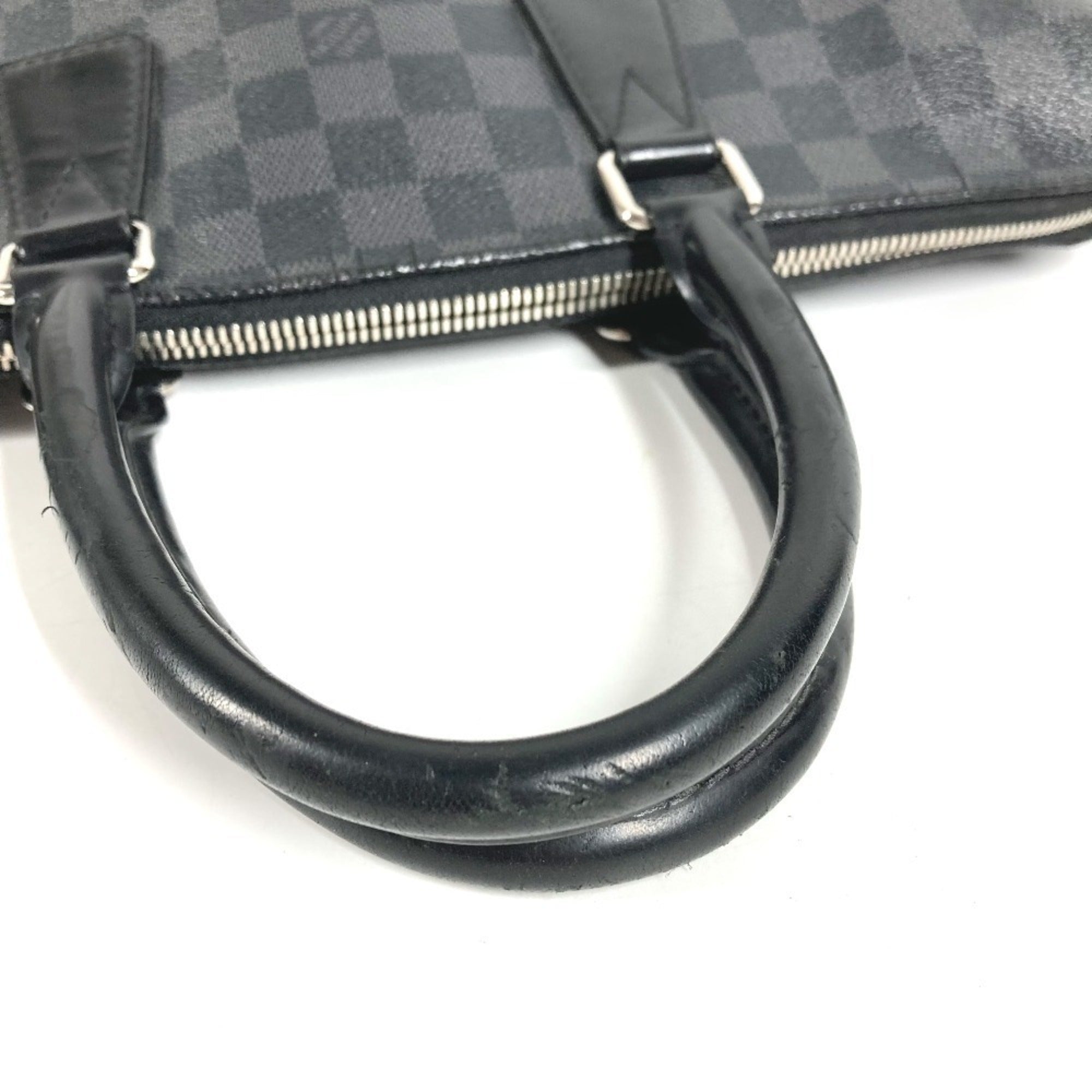 Louis Vuitton Black Damier Graphite Canvas Briefcase Handbag (Pre-Owned)