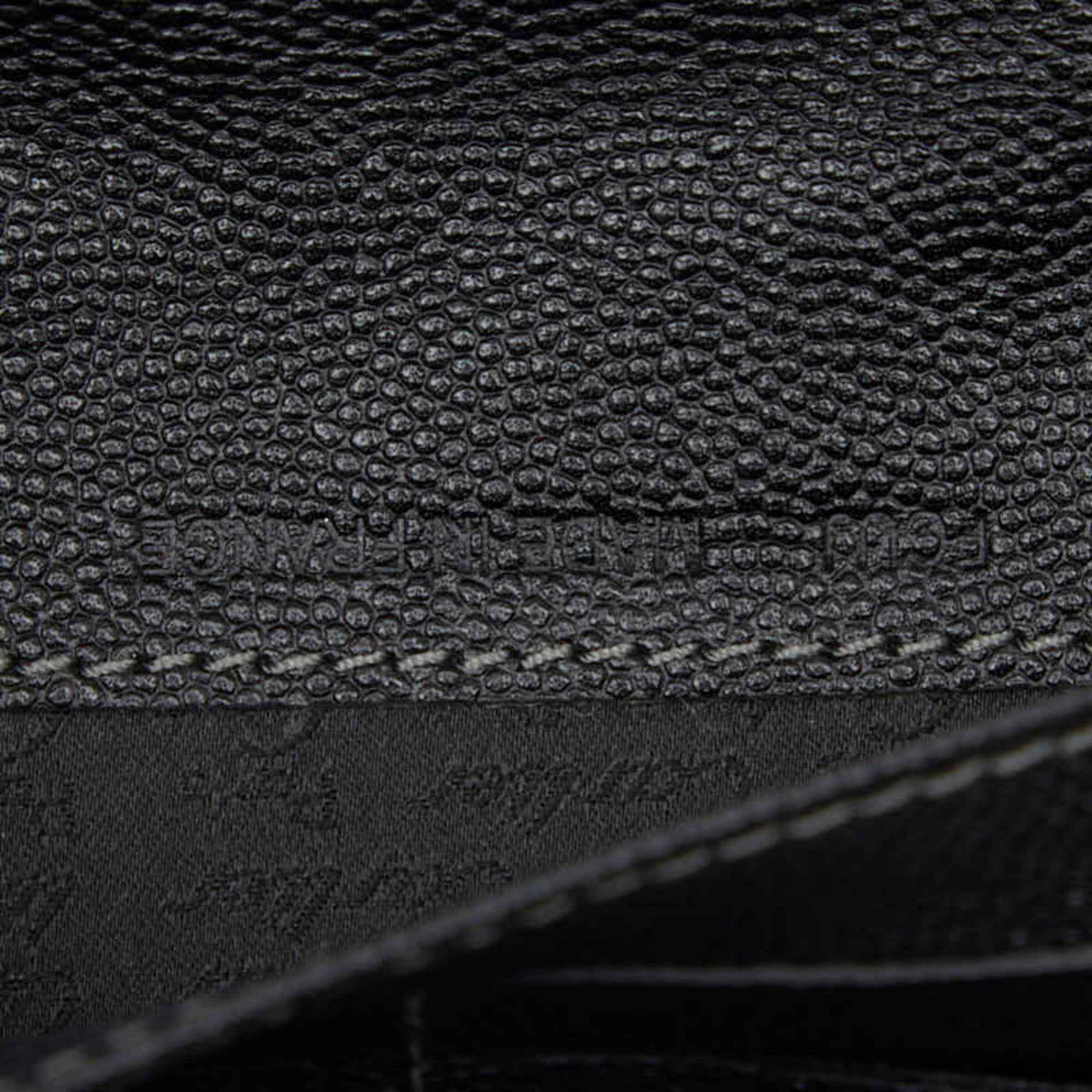 Cartier Black Leather Long Wallet (Bi-Fold) (Pre-Owned)