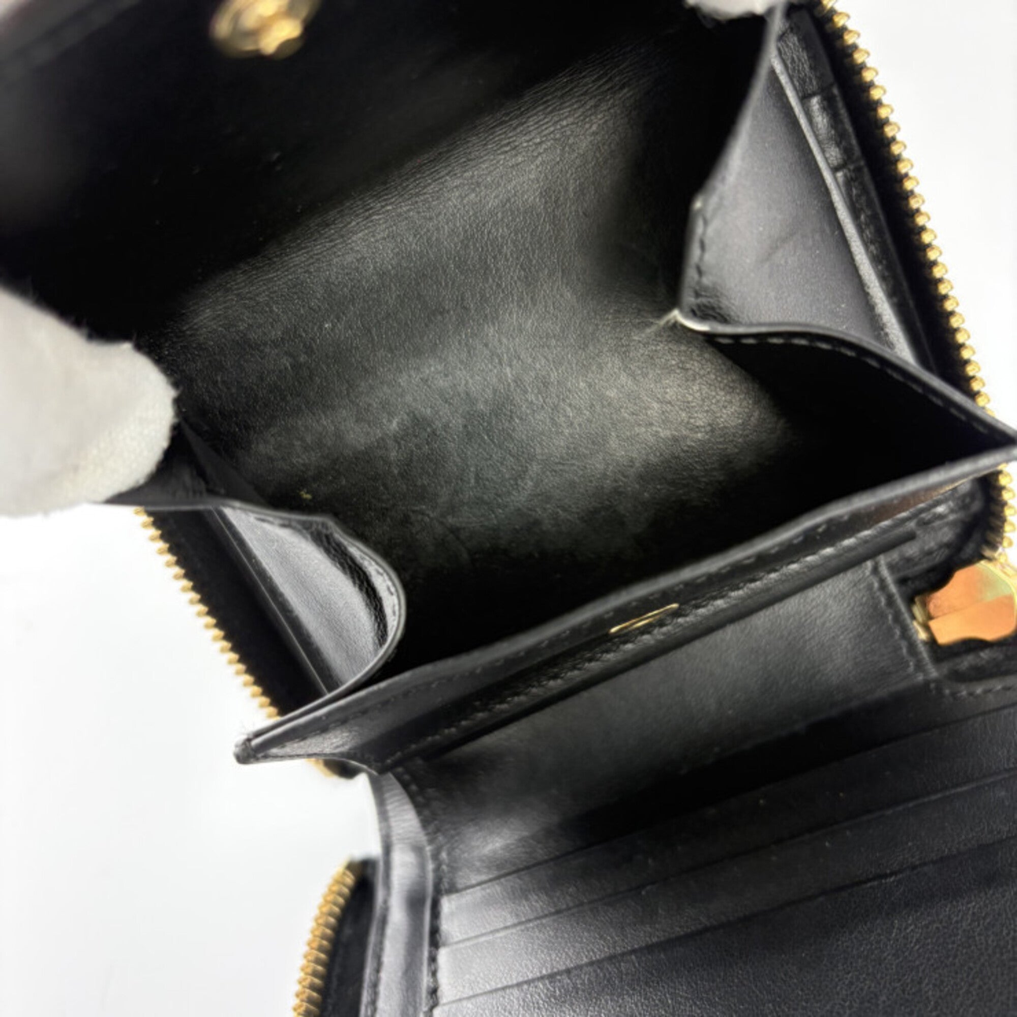 Celine Black Leather Wallet (Bi-Fold) (Pre-Owned)