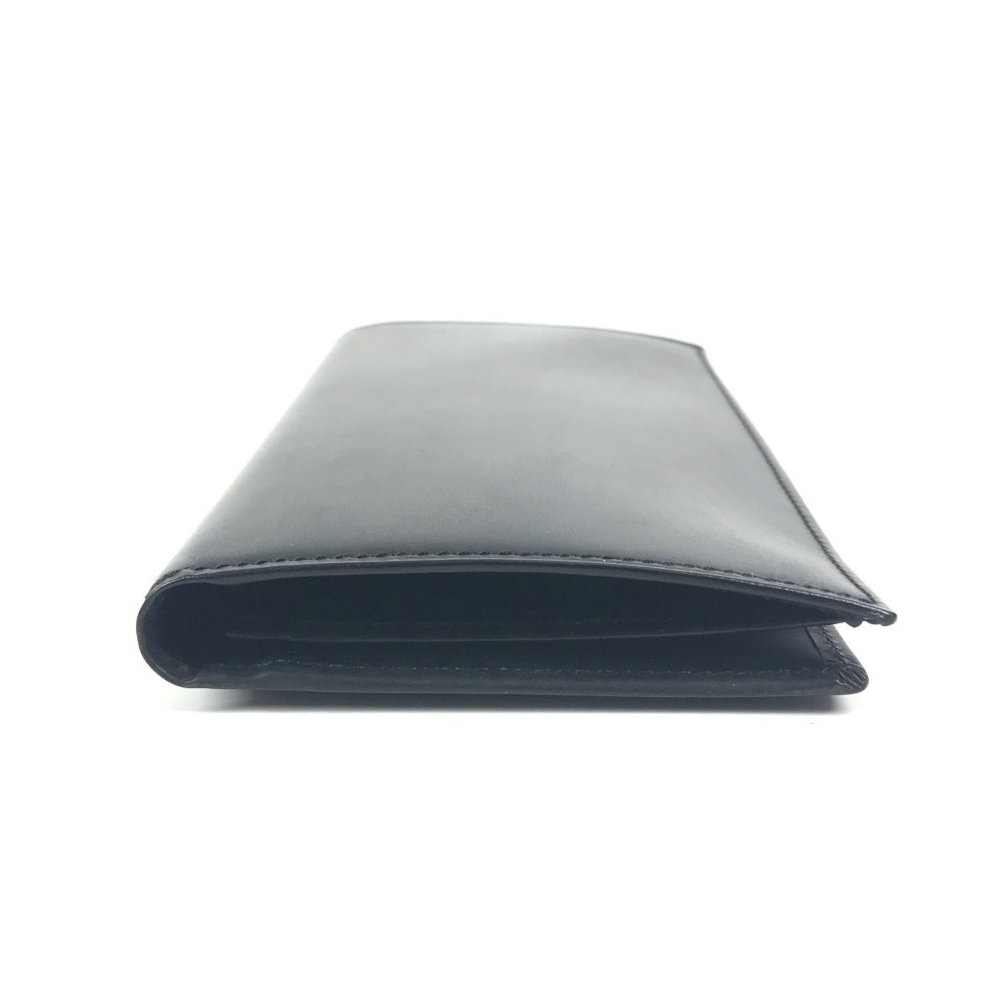 Cartier Black Leather Long Wallet (Bi-Fold) (Pre-Owned)