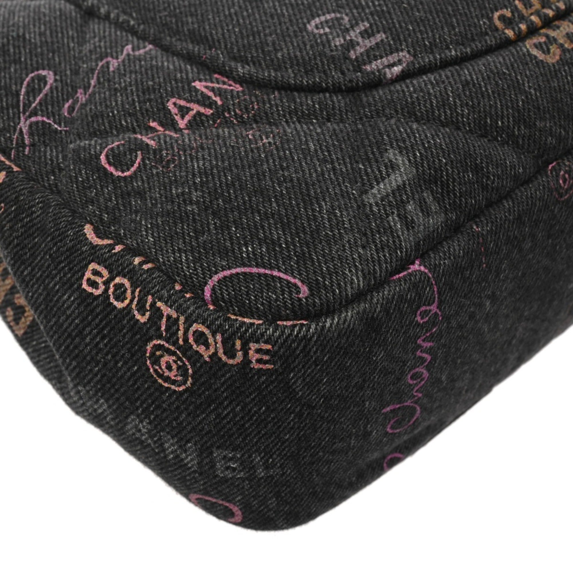 Chanel Black Denim Shoulder Bag (Pre-Owned)
