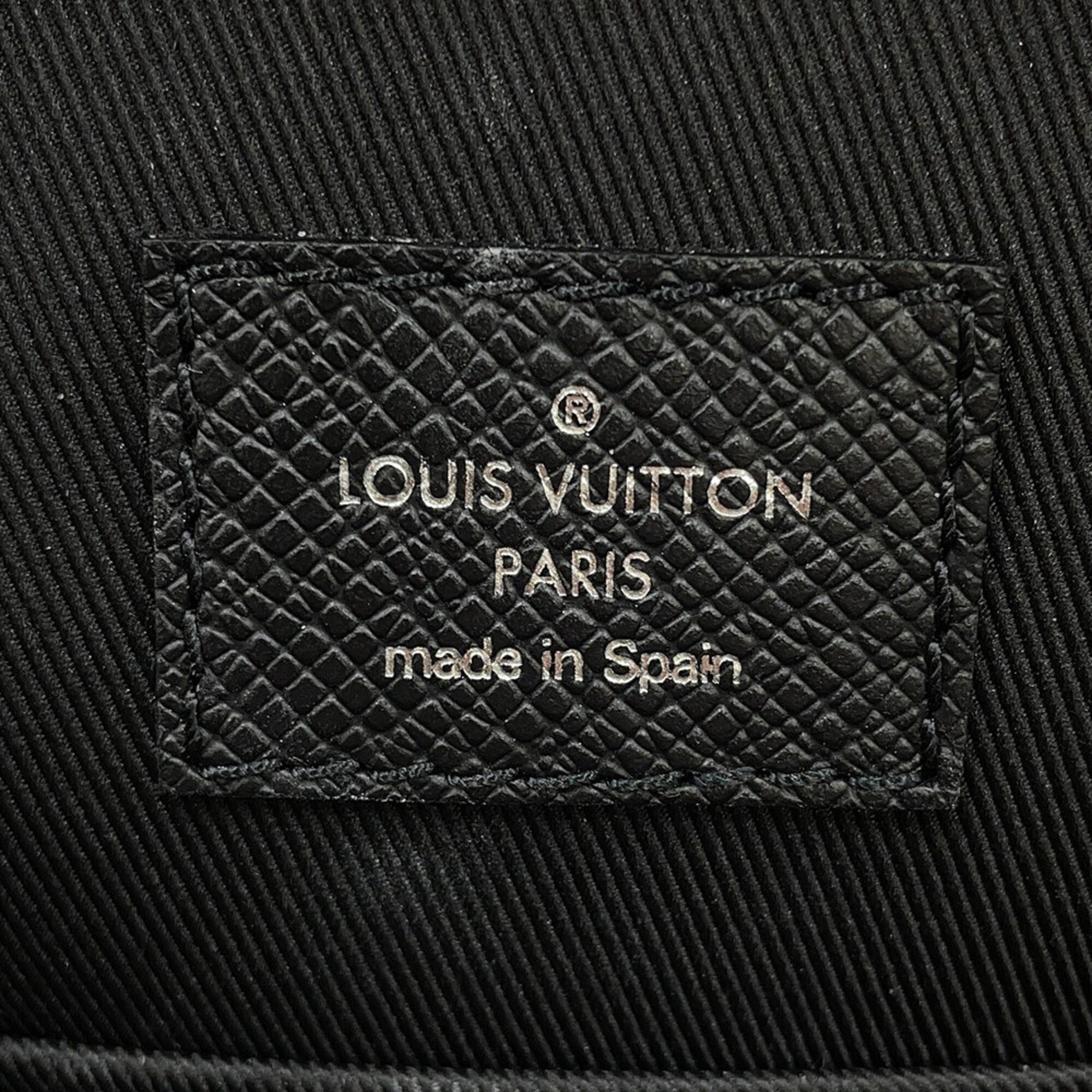 Louis Vuitton Monogram Eclipse Black Noir Taiga Leather Monogram Eclipse Handbag Sling Bag (Pre-Owned)