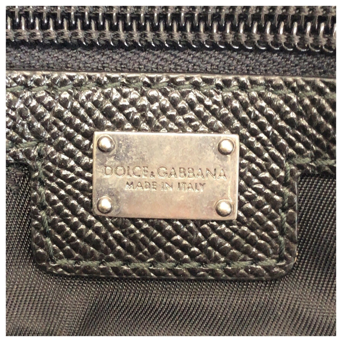 Dolce & Gabbana Black Nylon Leather Briefcase Shoulder Bag (Pre-Owned)