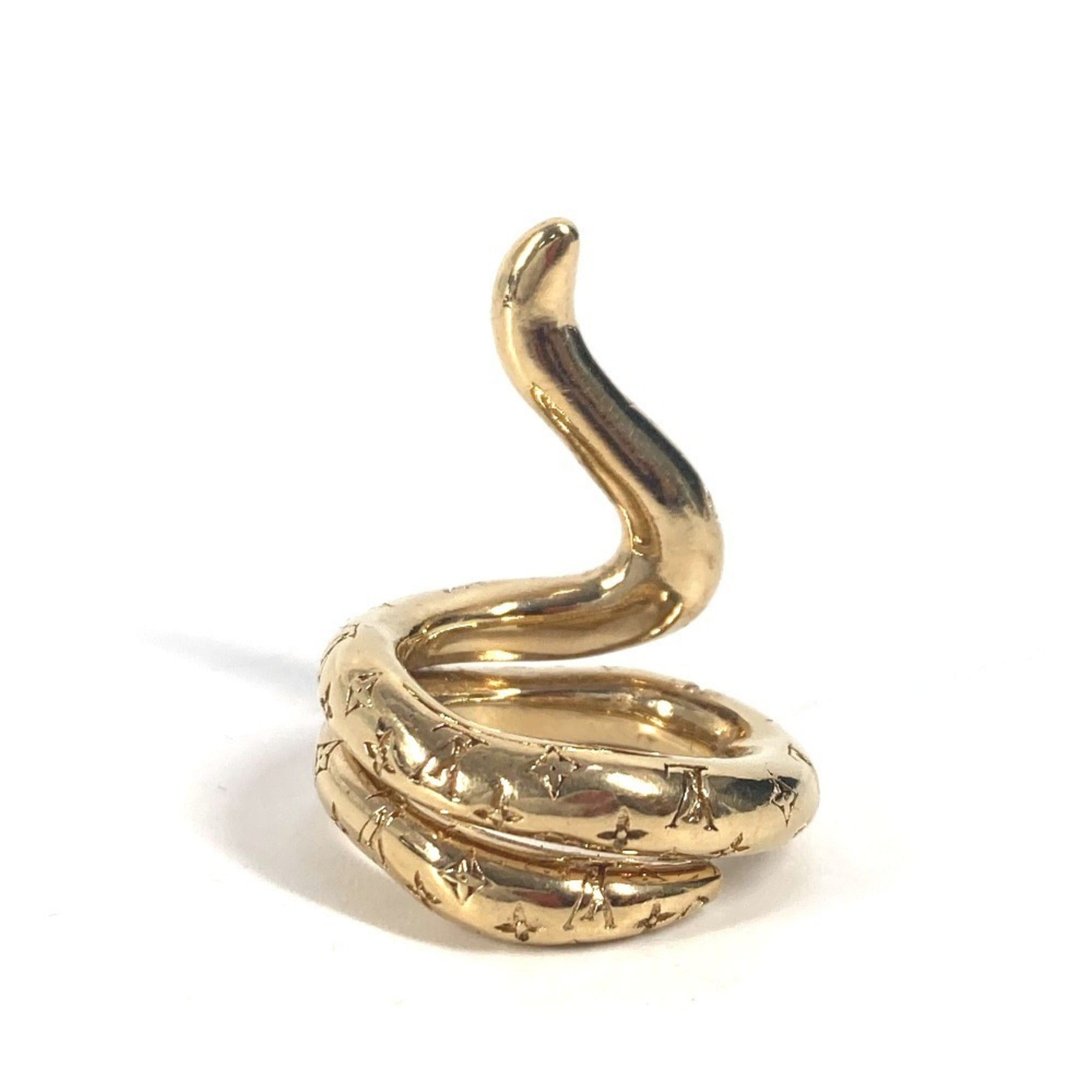 Louis Vuitton Gold Metal Band Ring (Pre-Owned)