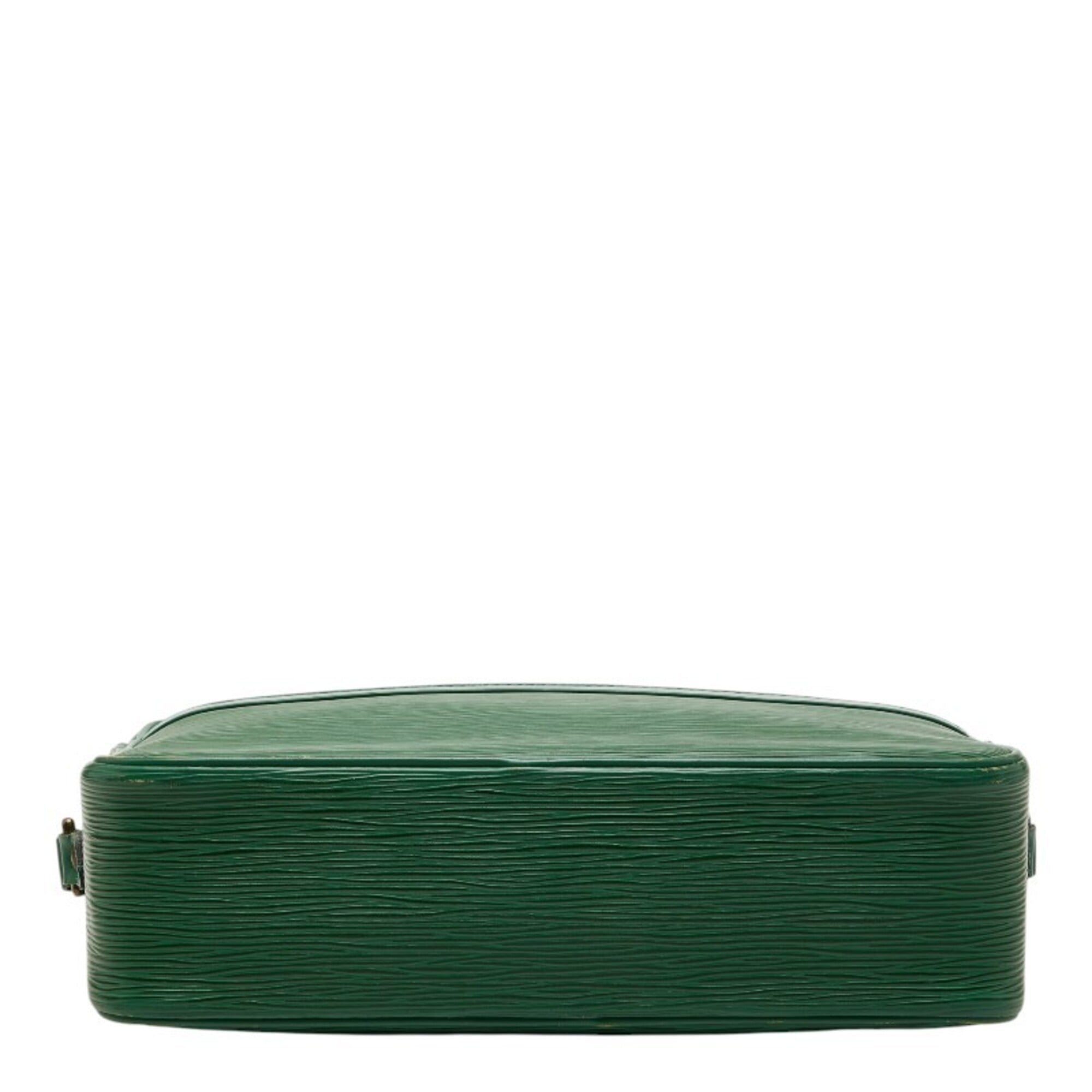 Louis Vuitton Epi Borneo Green Leather Shoulder Bag (Pre-Owned)