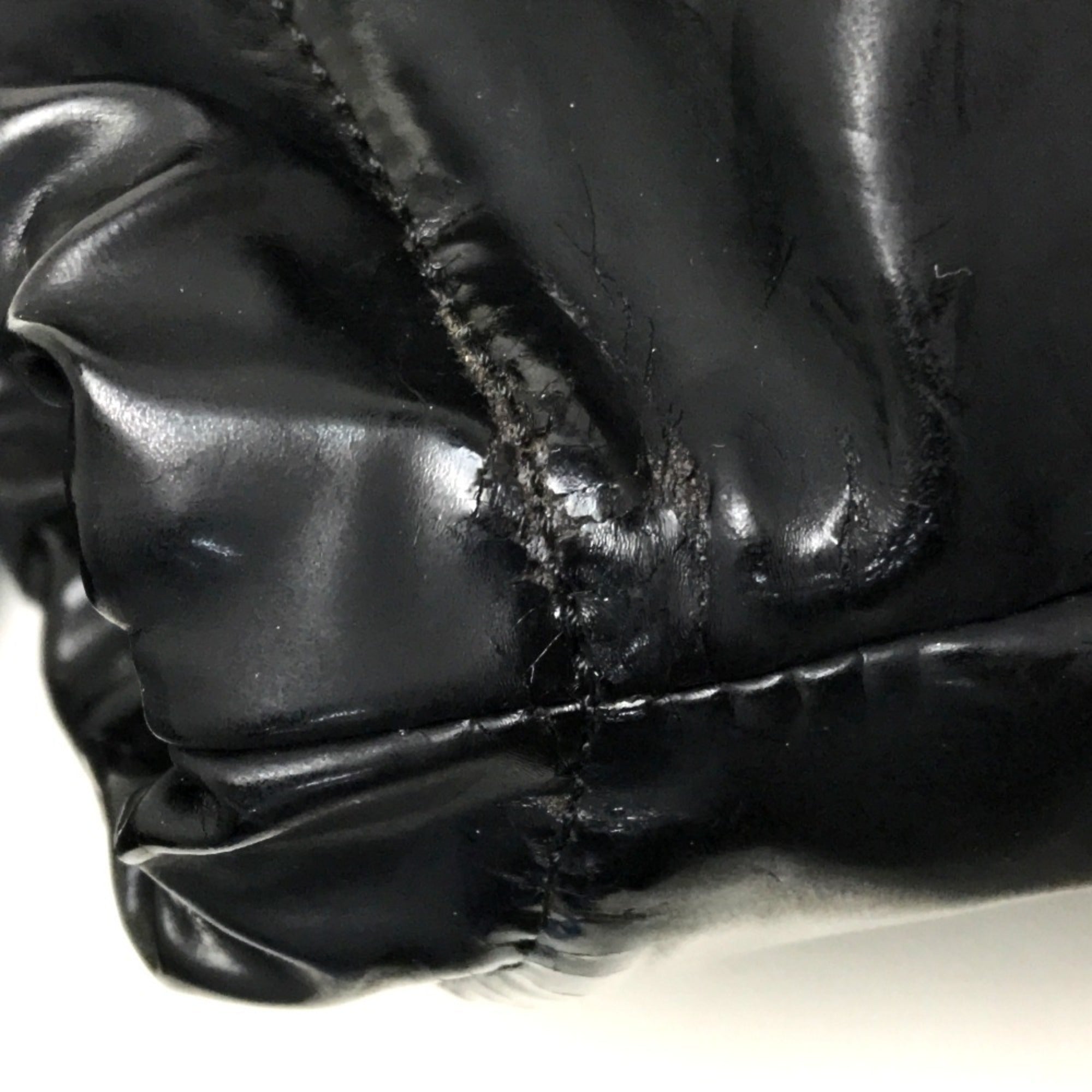 Chanel Black Patent Leather Shoulder Bag Tote Bag (Pre-Owned)
