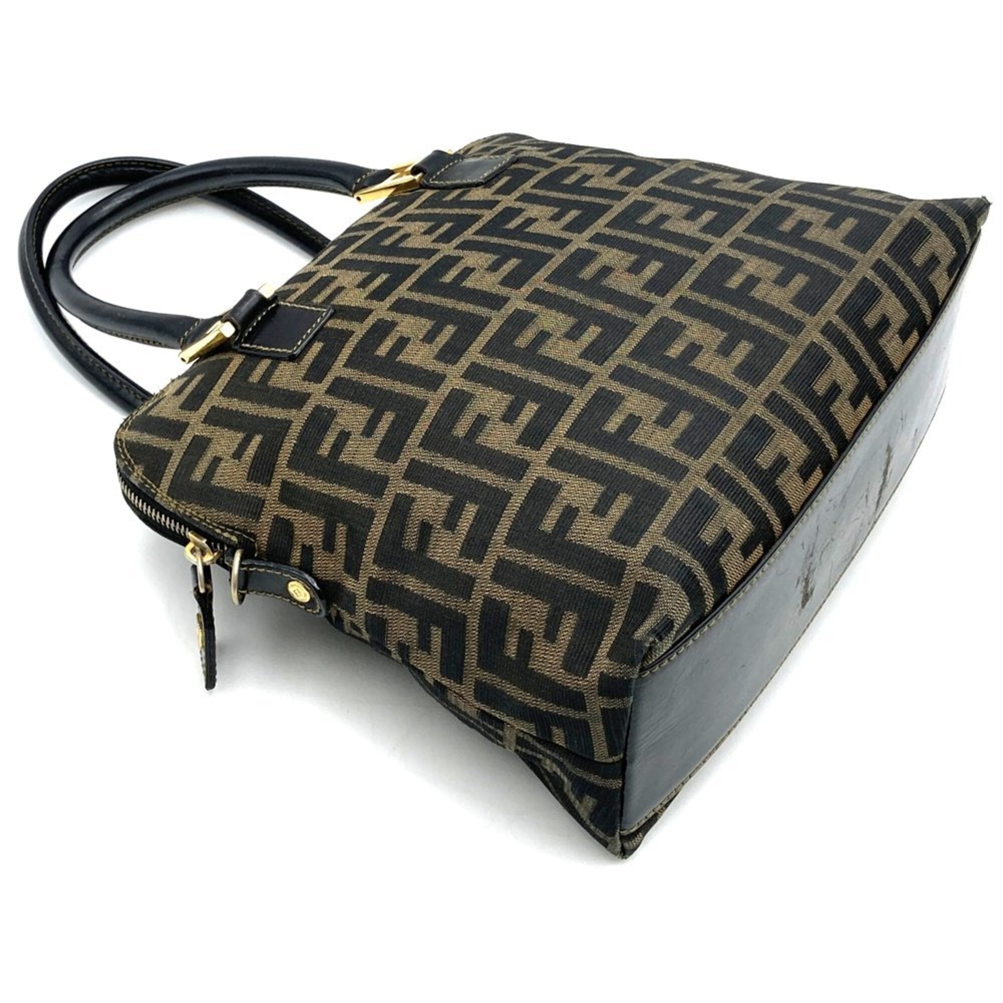 Fendi Brown Nylon Handbag (Pre-Owned)