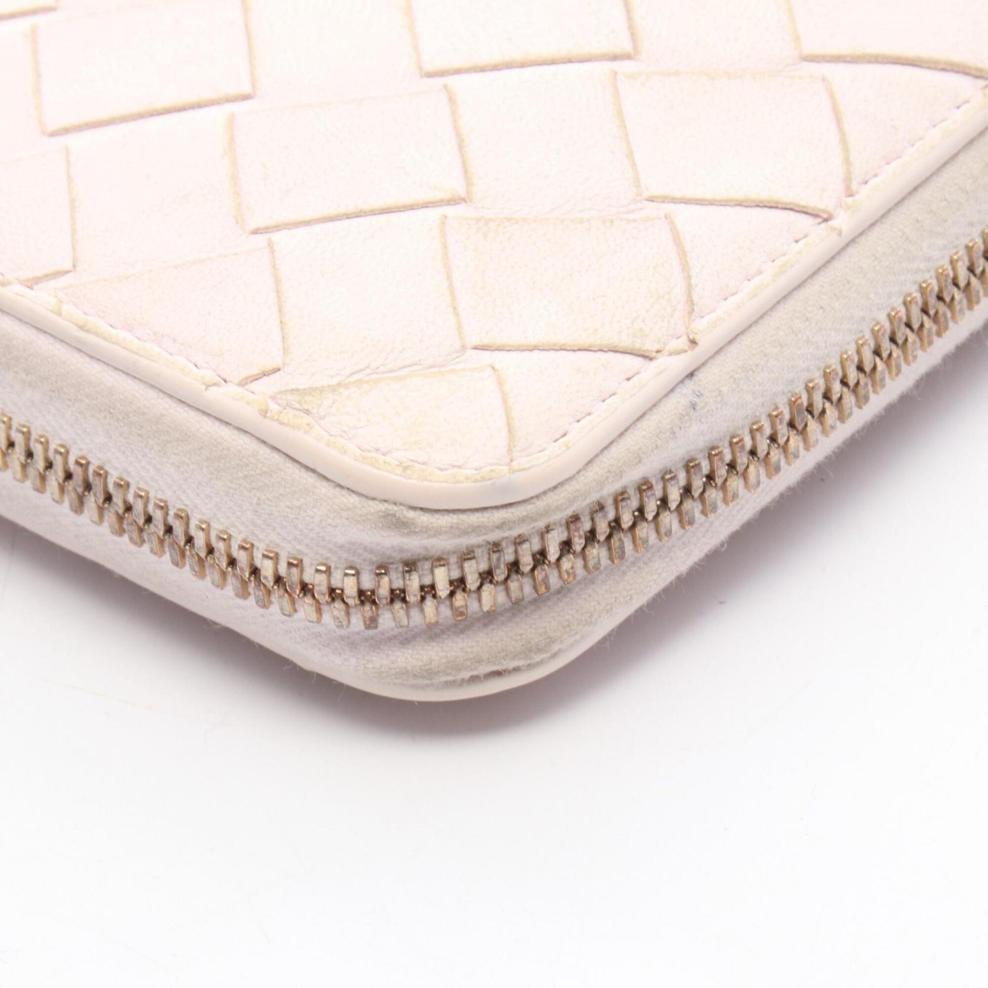 Bottega Veneta Pink Intrecciato Long Wallet (Bi-Fold) (Pre-Owned)