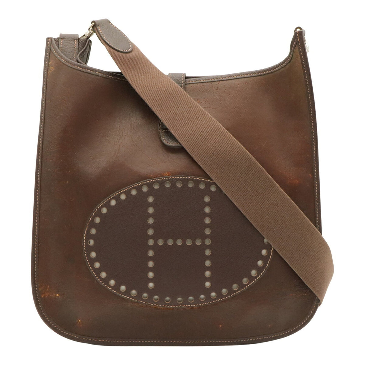 Hermes Dark Brown Amazonia Shoulder Bag (Pre-Owned)