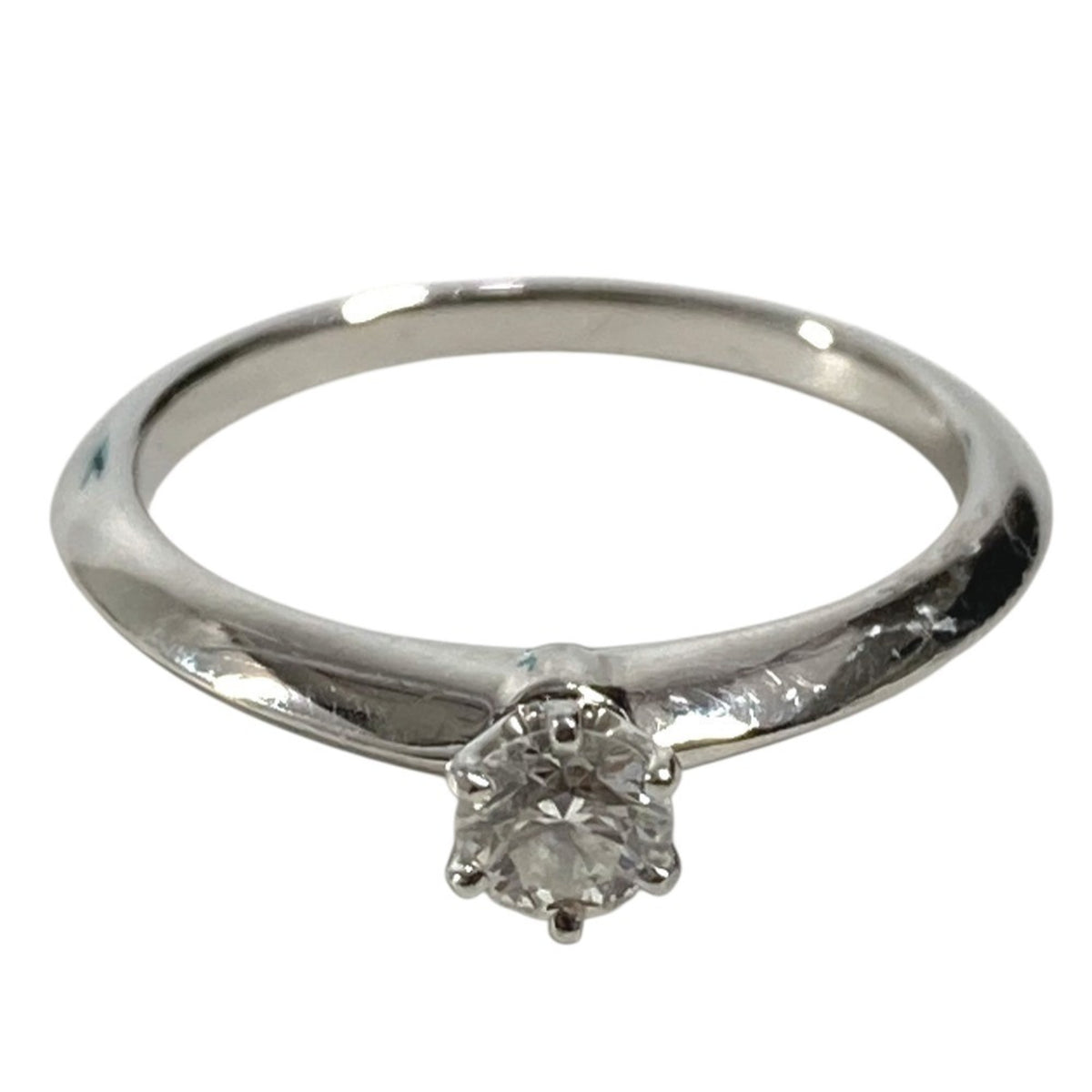 Tiffany Silver Platinum 950 Band Ring (Pre-Owned)