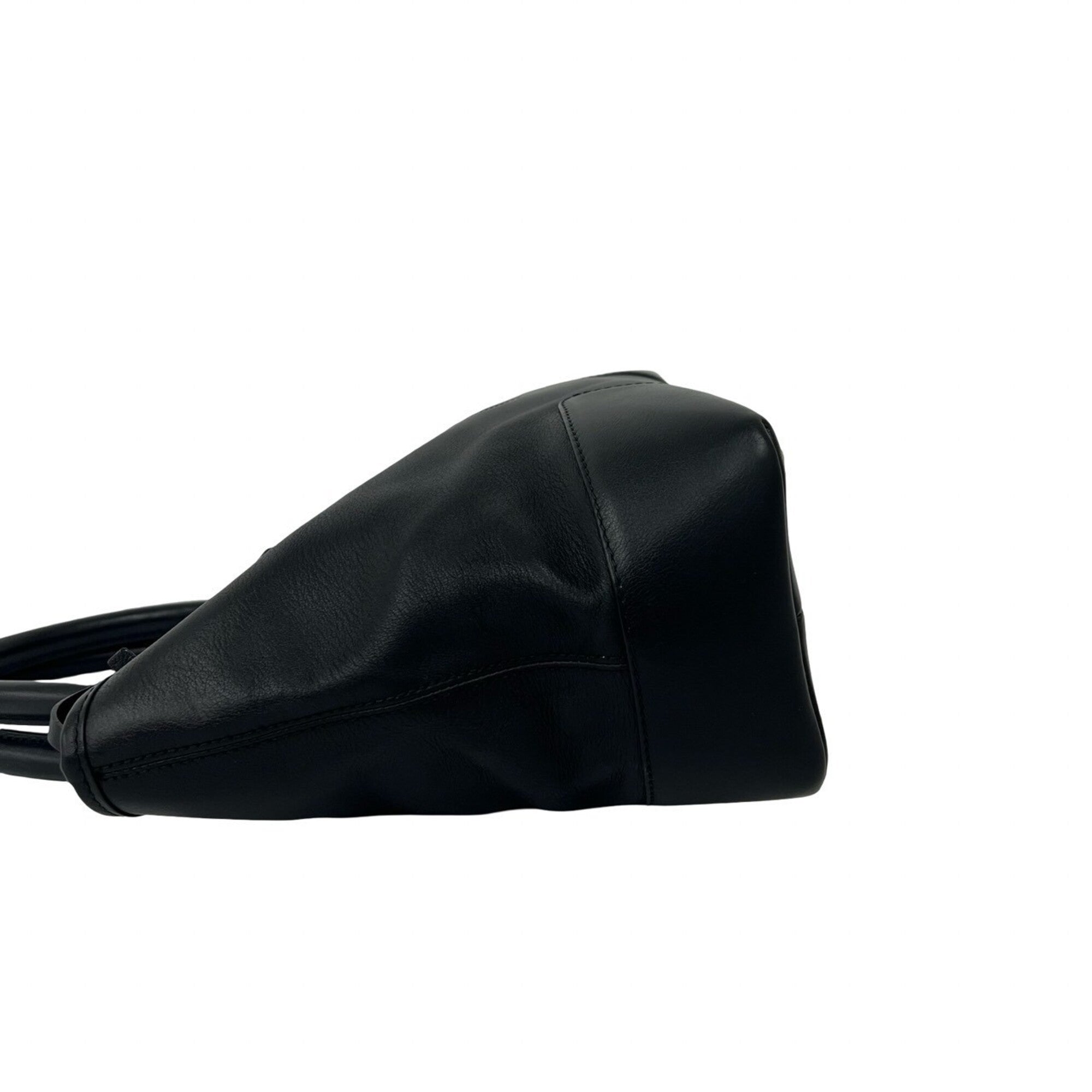 Loewe Black Leather Handbag Tote Bag (Pre-Owned)
