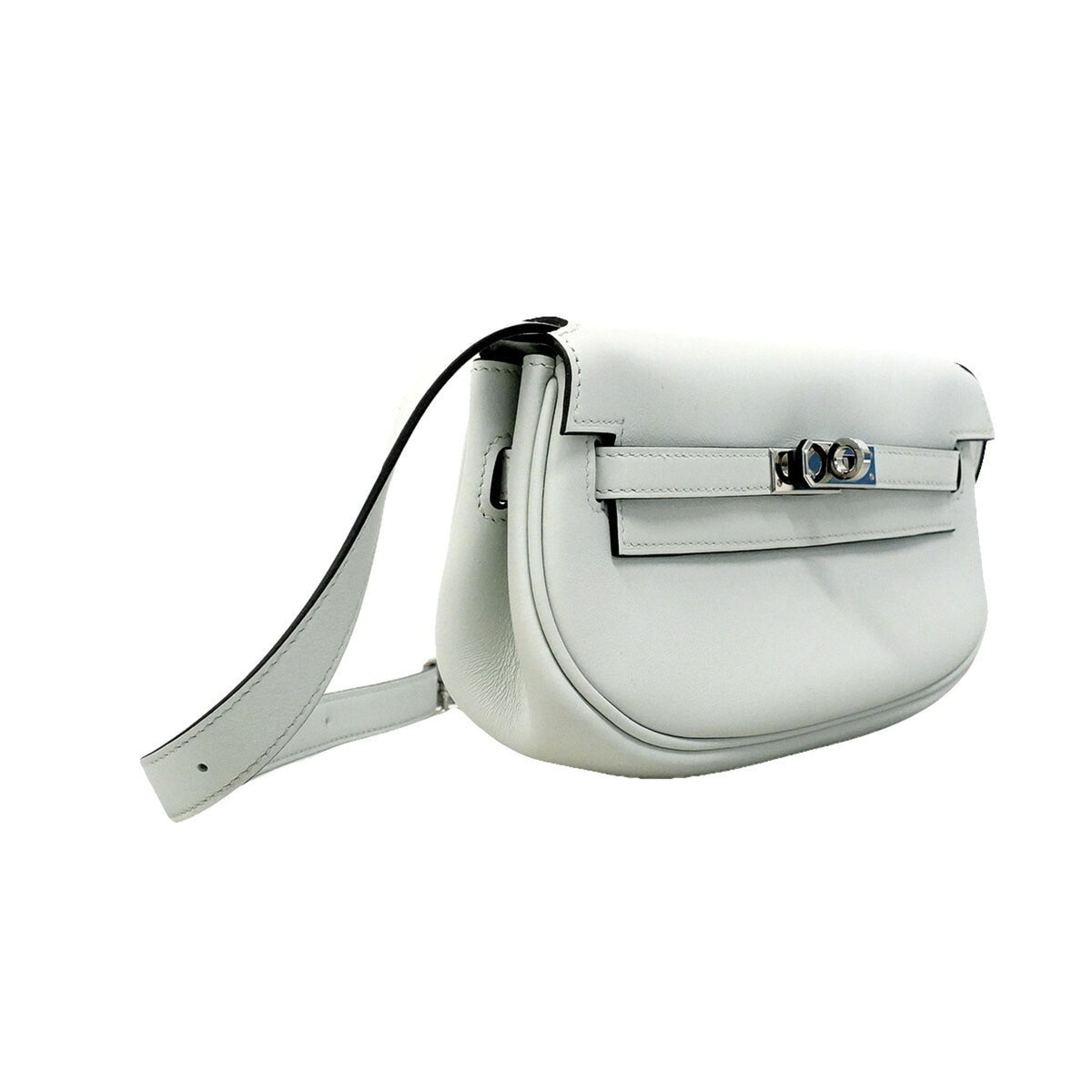Hermes Gray Swift Leather Shoulder Bag (Pre-Owned)