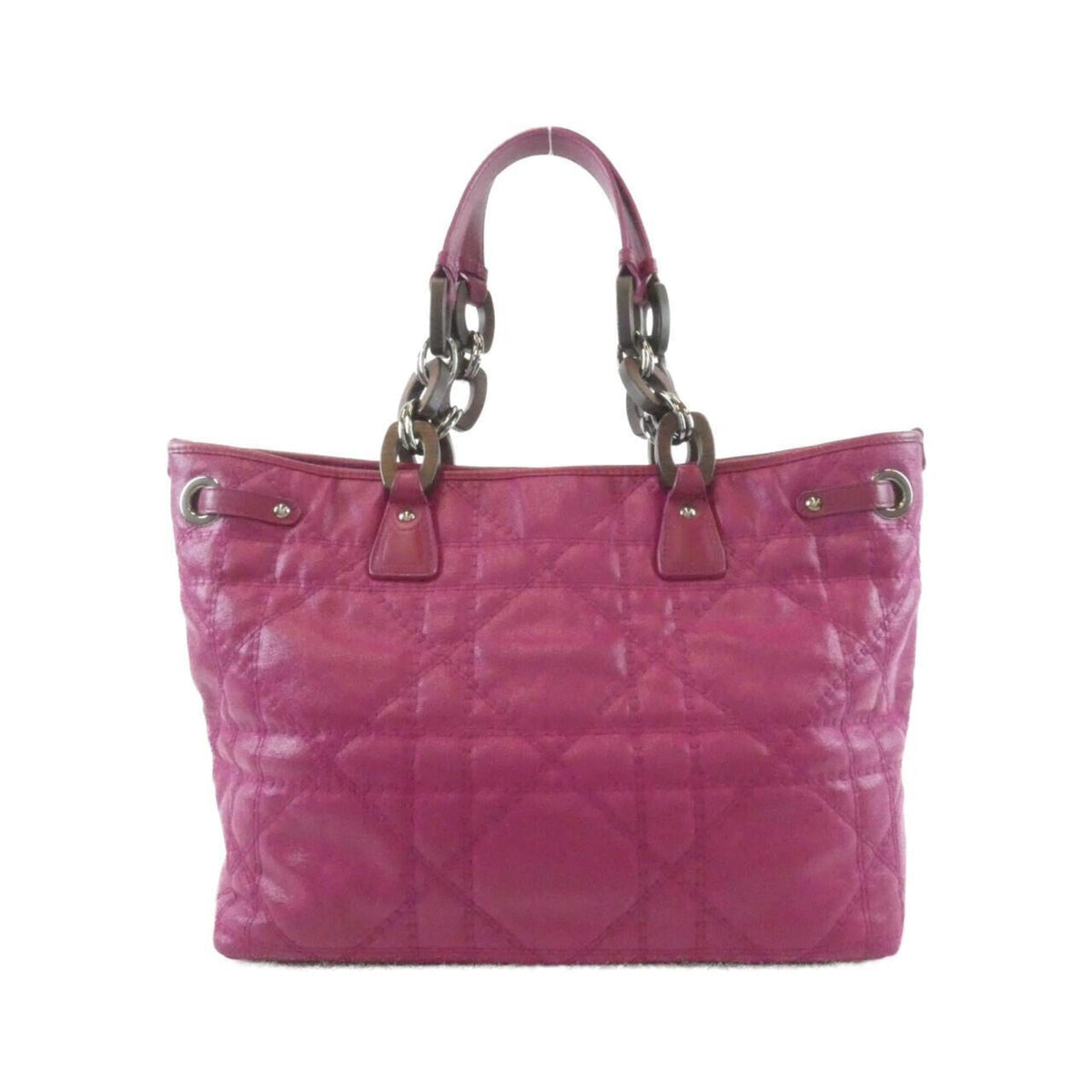 Christian Dior Purple Coated Canvas Handbag (Pre-Owned)