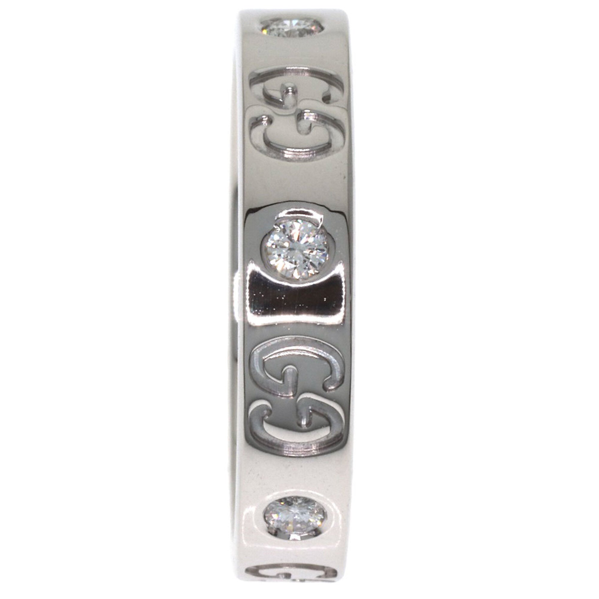 Gucci Icon White Gold (18K) Band Ring (Pre-Owned)