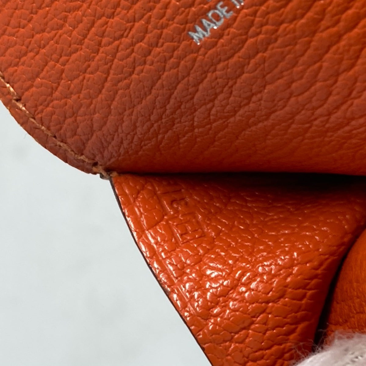 Hermes Orange Leather Pouch (Pre-Owned)
