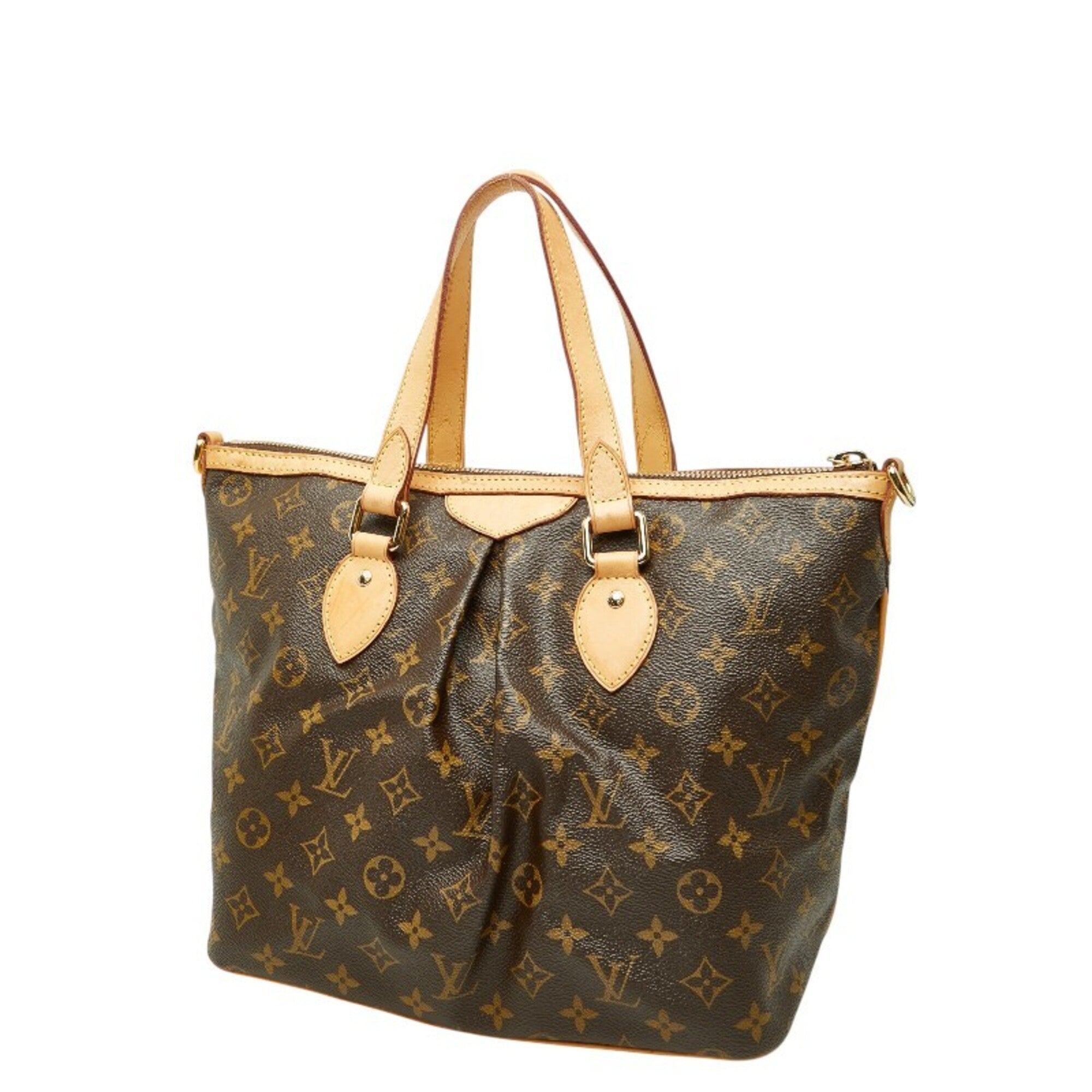 Louis Vuitton Brown Pvc Leather Handbag Shoulder Bag (Pre-Owned)