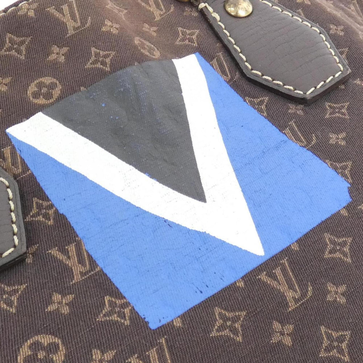 Louis Vuitton Ebene Canvas Handbag (Pre-Owned)
